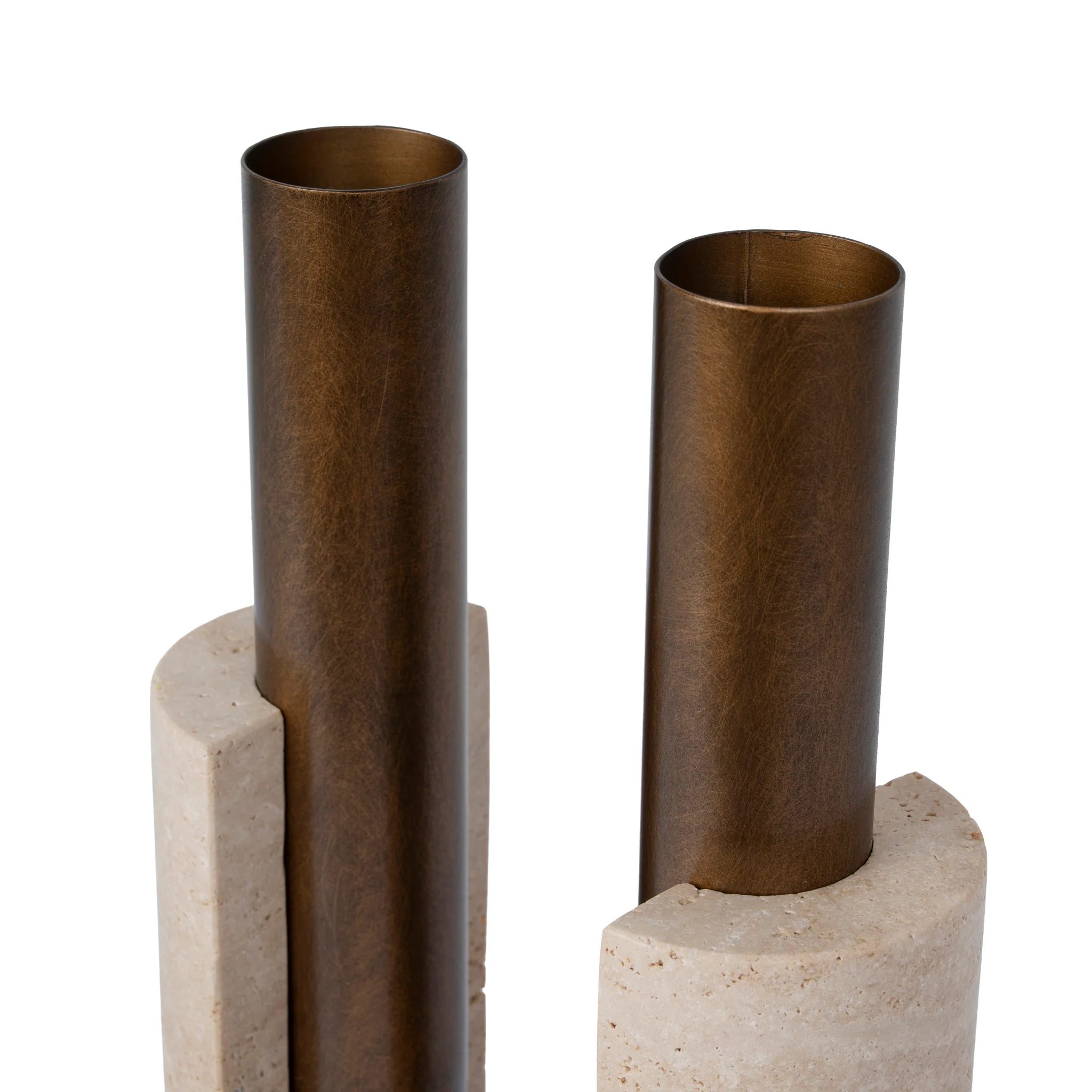 CAC12651-KM  U-Shape Vase - Darkend Bronze - Image 4