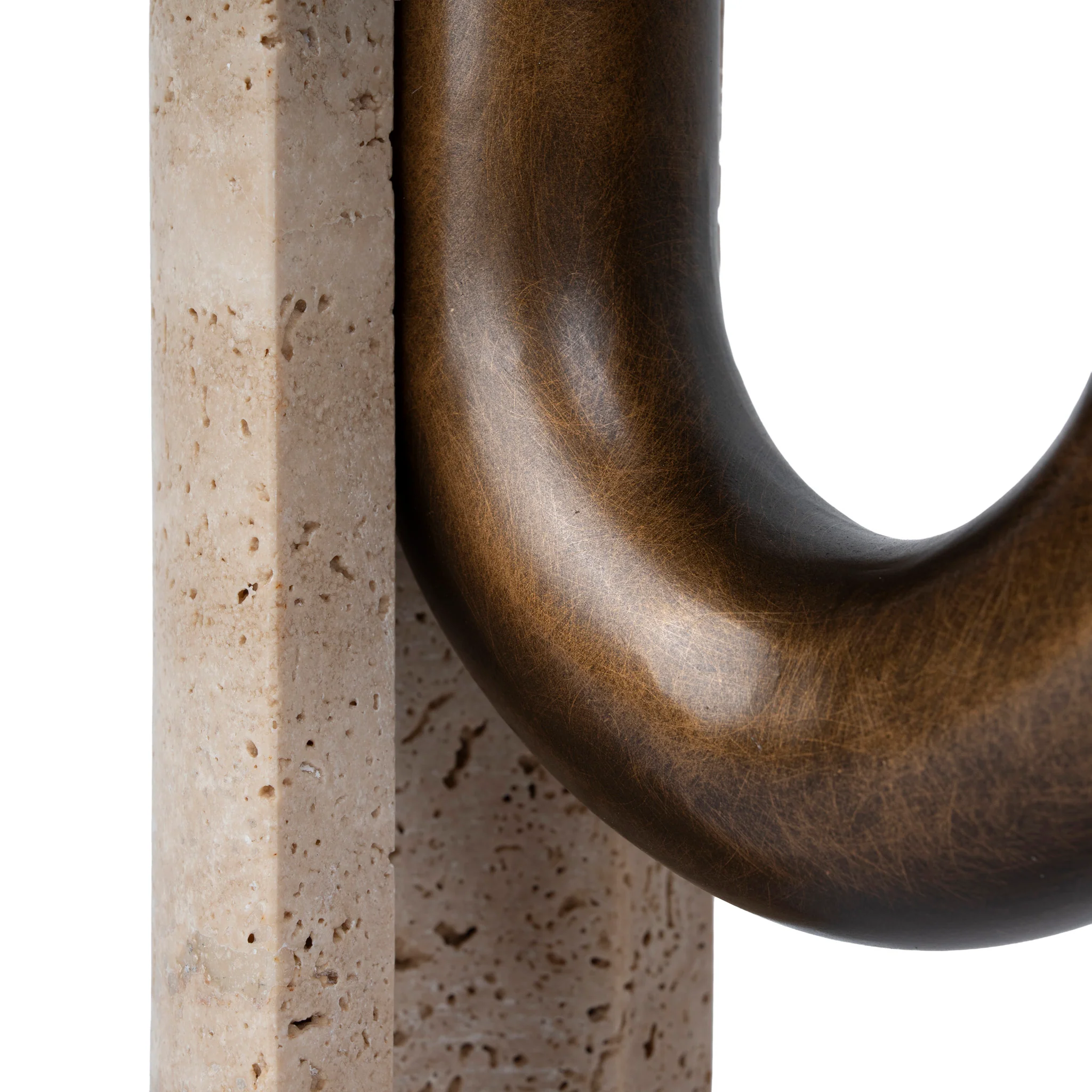 CAC12651-KM  U-Shape Vase - Darkend Bronze - Image 5