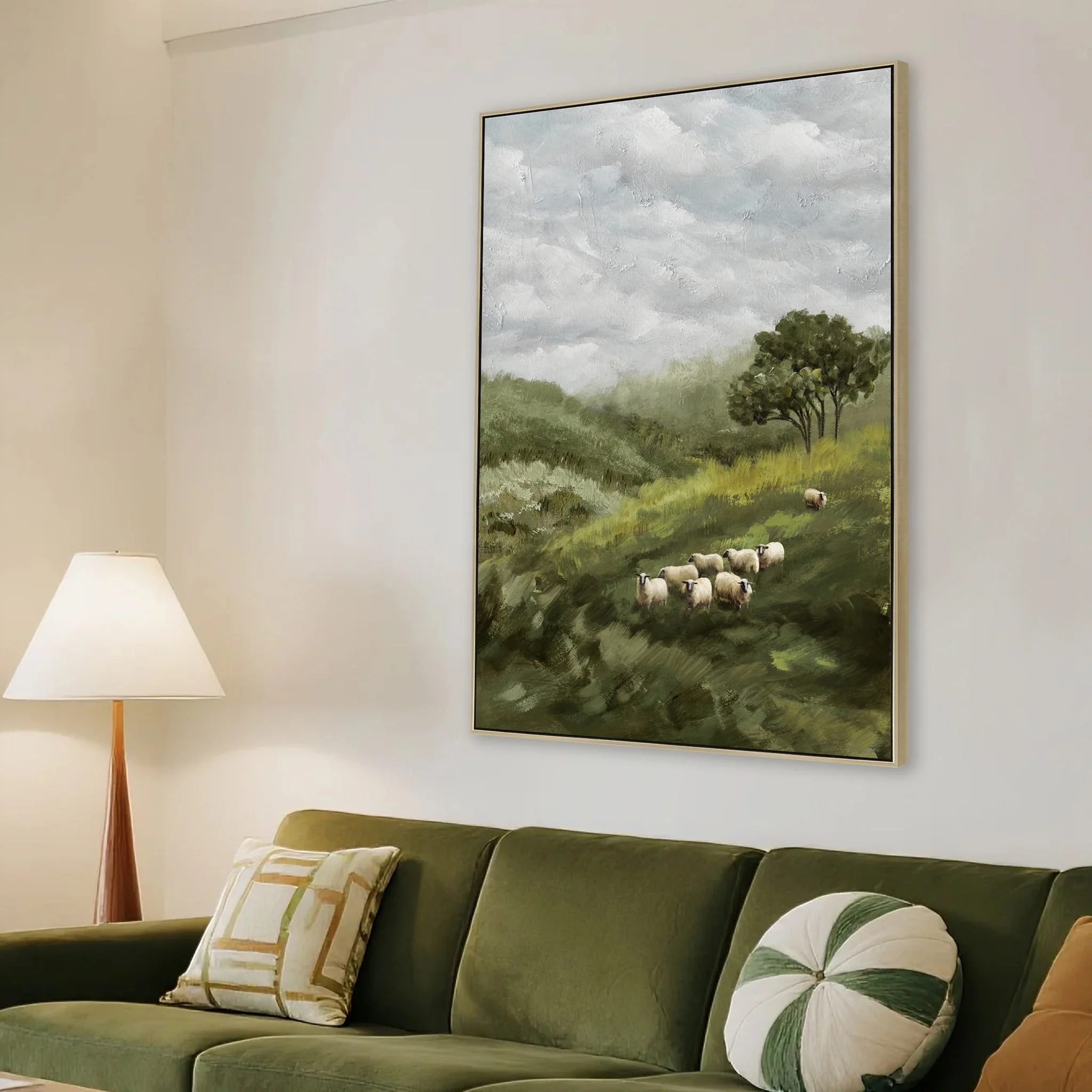 CAR12184-CLO 80 x 120cm Framed Canvas - Natural - Image 3