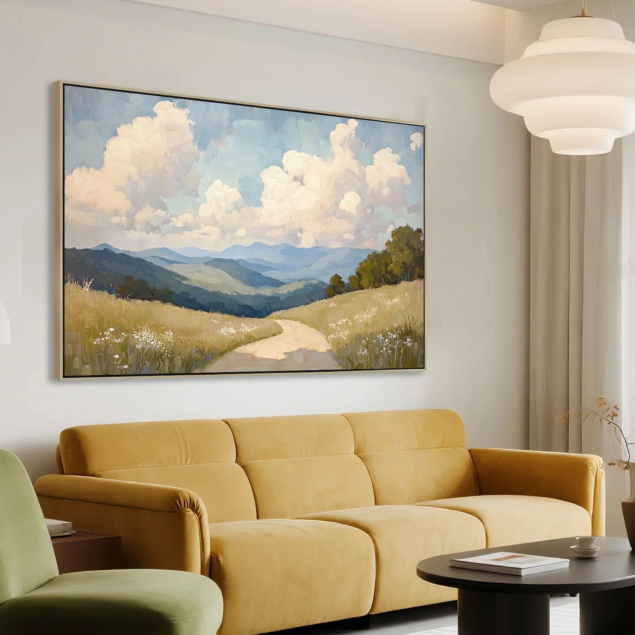CAR12185-CLO 120 x 80cm Framed Canvas - Natural - Image 3