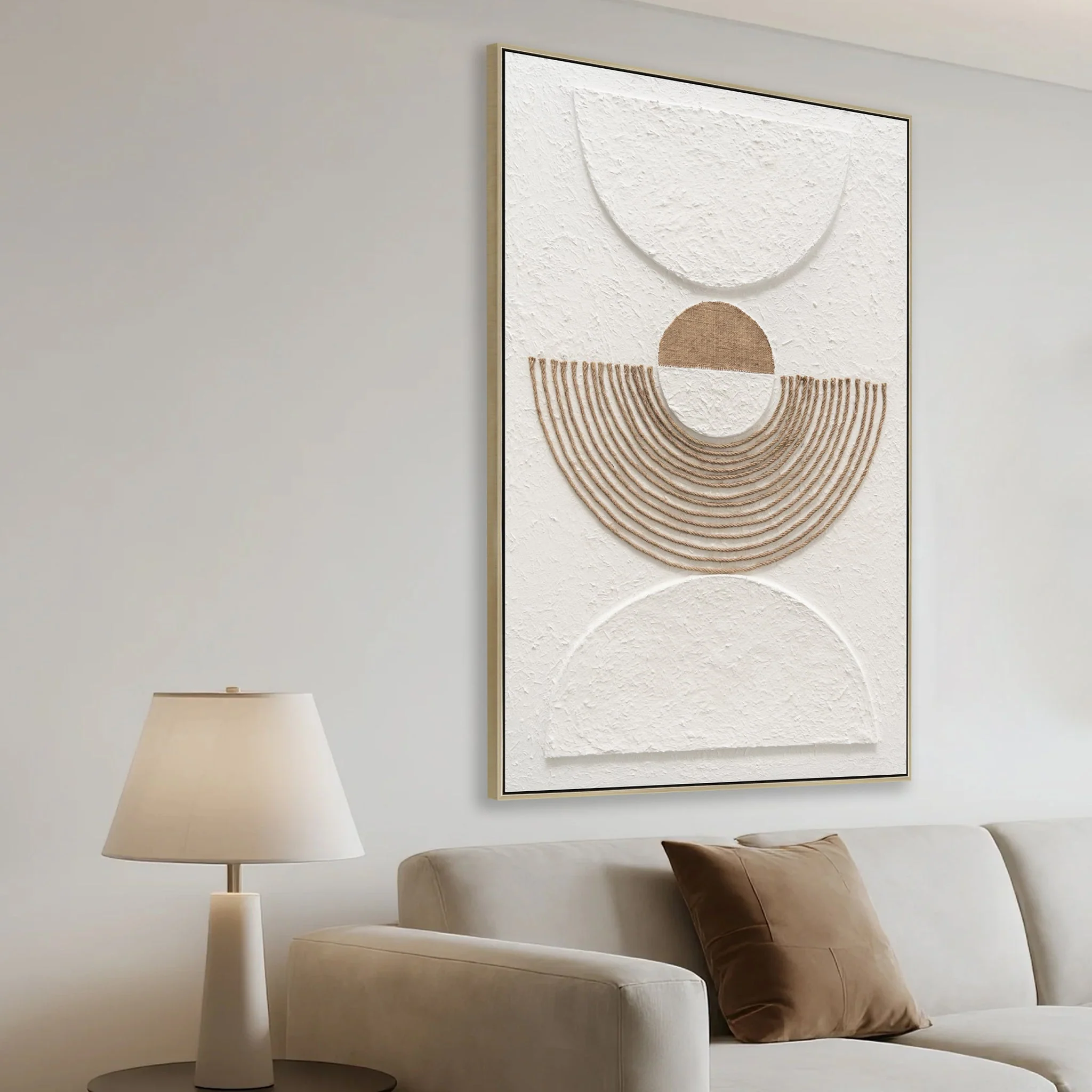 CAR12205-CLO 80 x 120cm Framed Canvas - Natural - Image 3