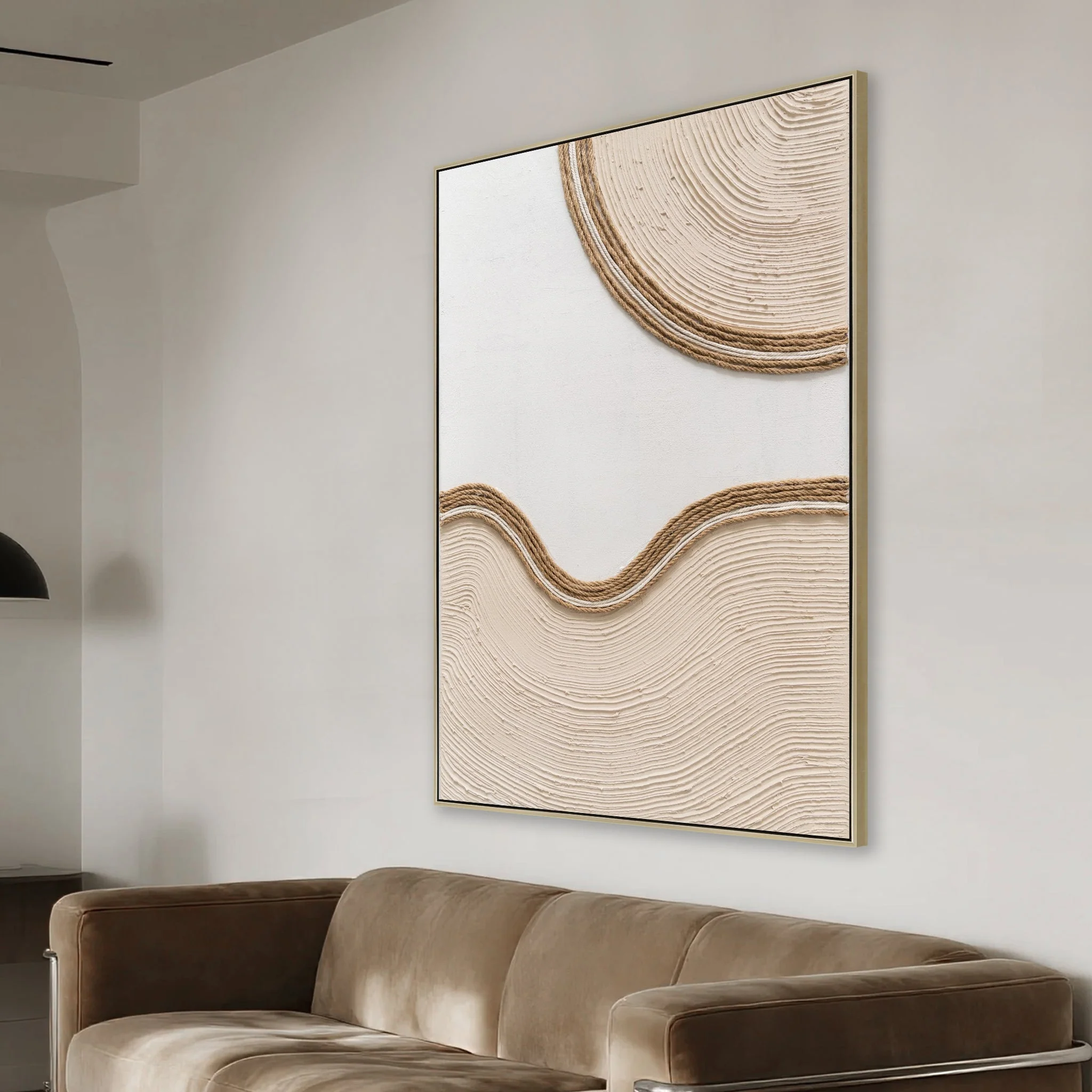 CAR12207-CLO 60 x 90cm Framed Canvas - Natural - Image 3