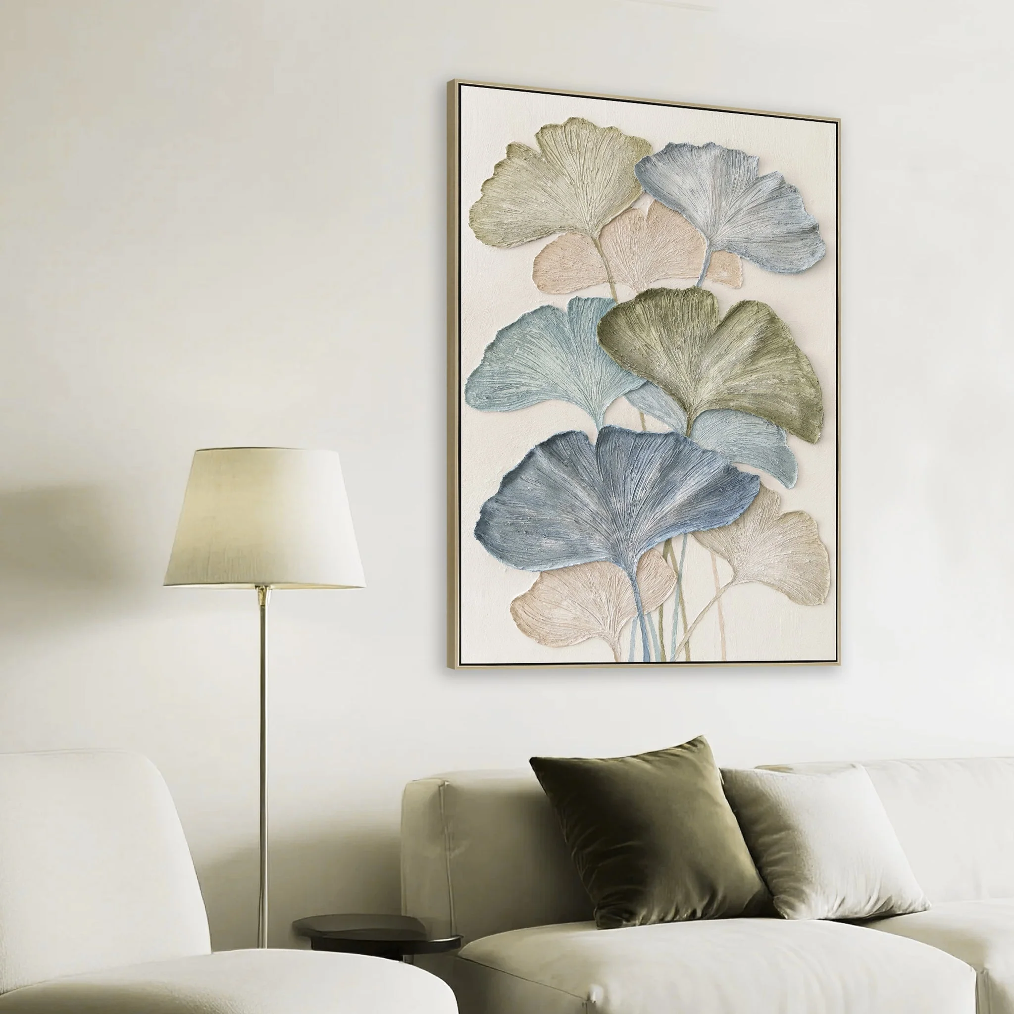 CAR12211-CLO 80 x 120cm Framed Canvas - Natural - Image 3