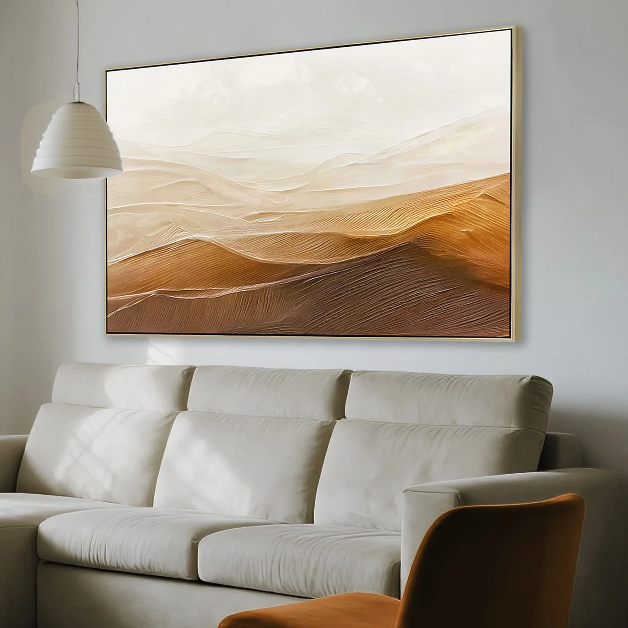 CAR12254-CLO 120 x 80cm Framed Canvas - Natural - Image 3