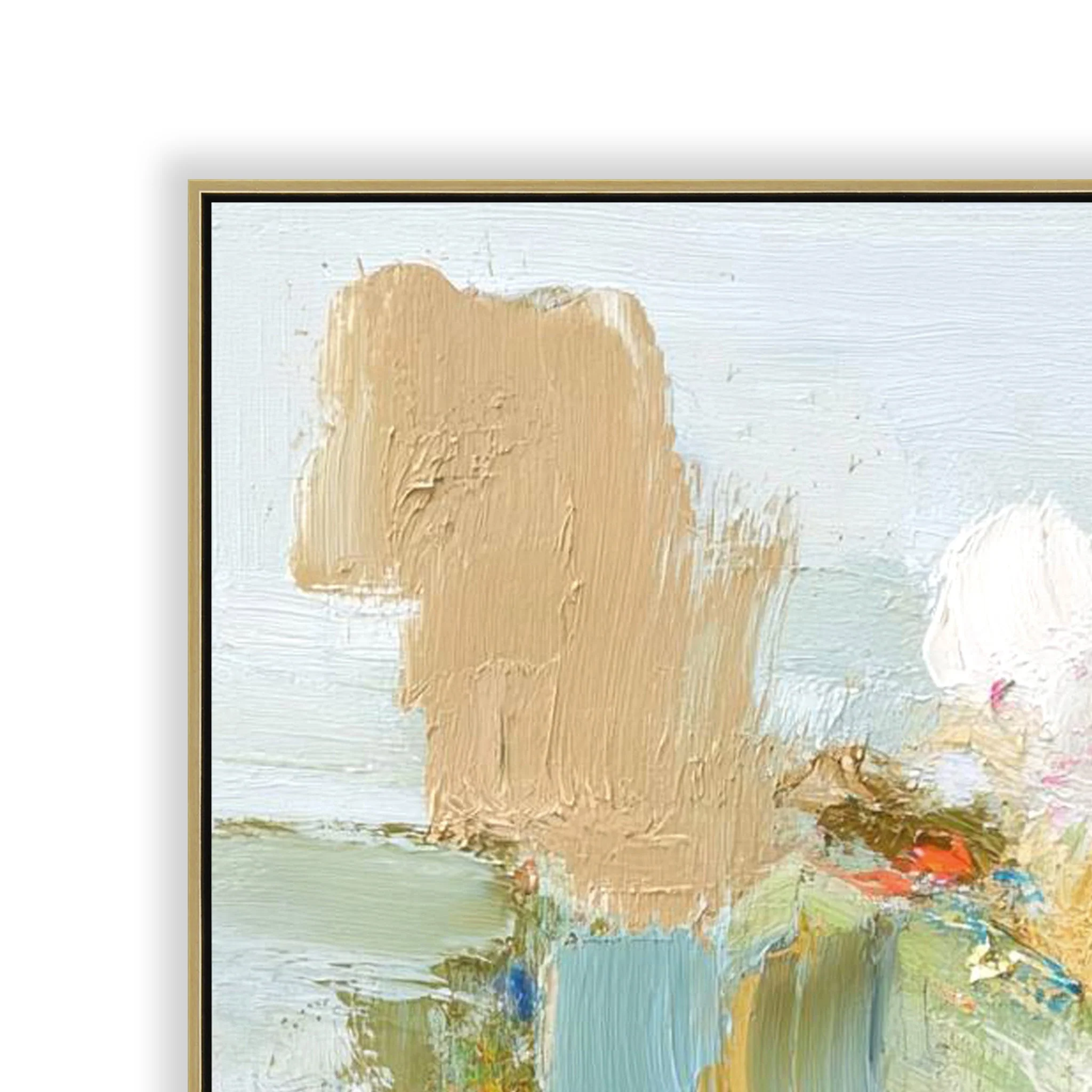 CAR12306-CLO 90 x 120cm Framed Canvas - Light Natural - Image 2