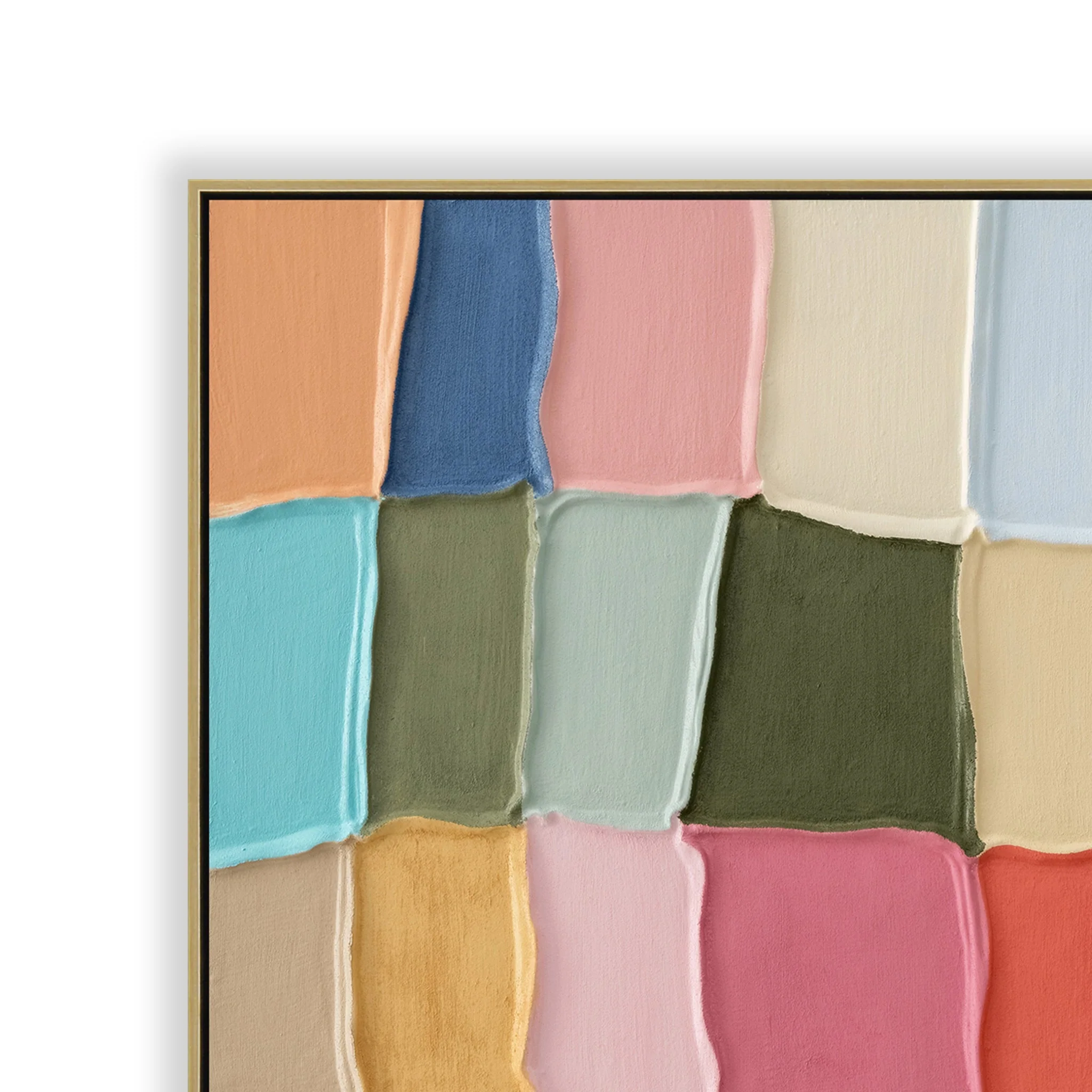 CAR12308-CLO 100 x 100cm Framed Canvas - Light Natural - Image 2