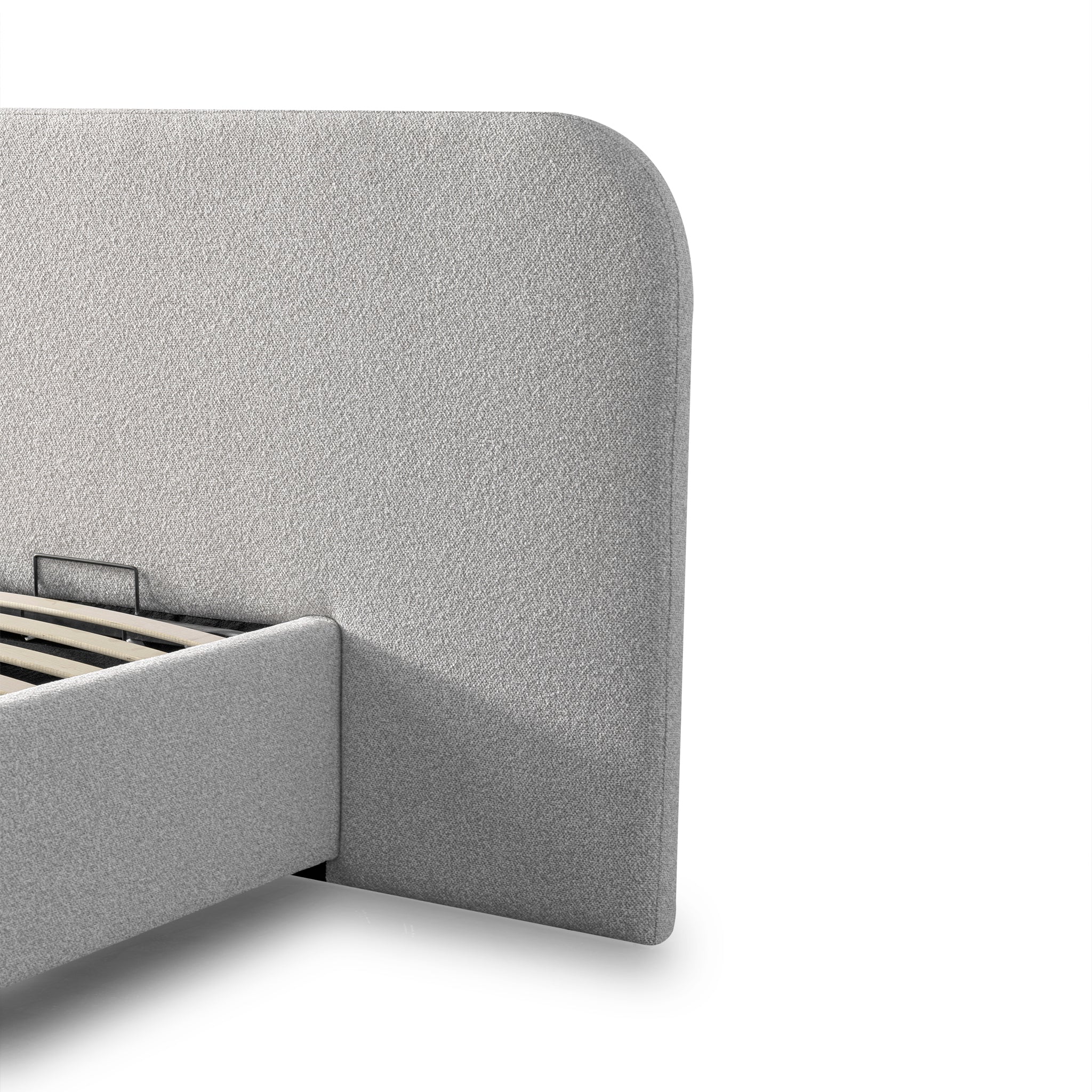 CBD10048-MI King Sized Bed Frame - Clay Grey with storage - Image 9