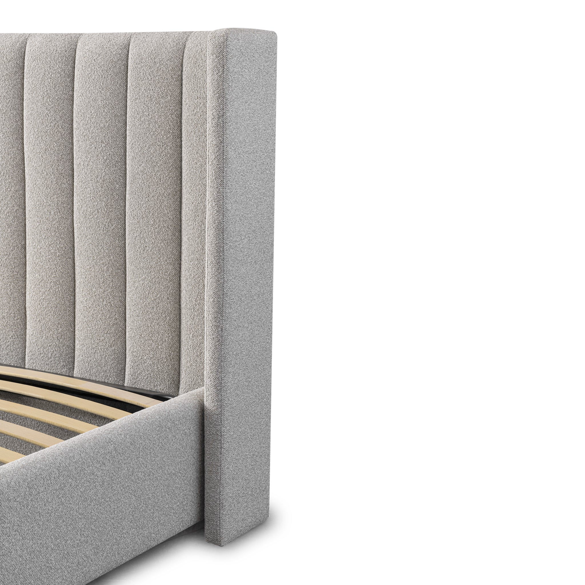 CBD10050-MI King Bed Frame - Wide Base in Clay Grey - Image 10