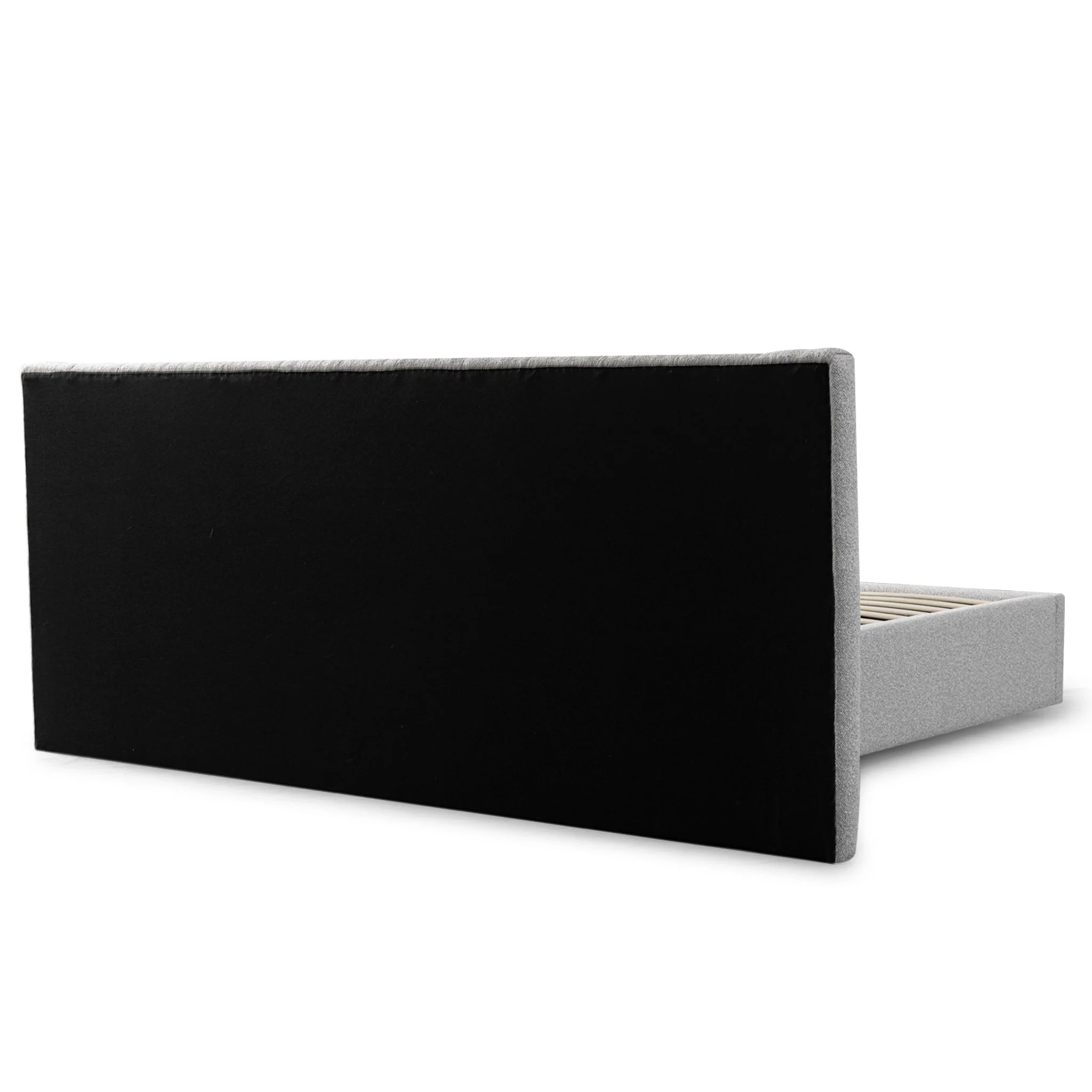 CBD10053-MI Wide Base Queen Bed Frame - Clay Grey with Storage - Image 12