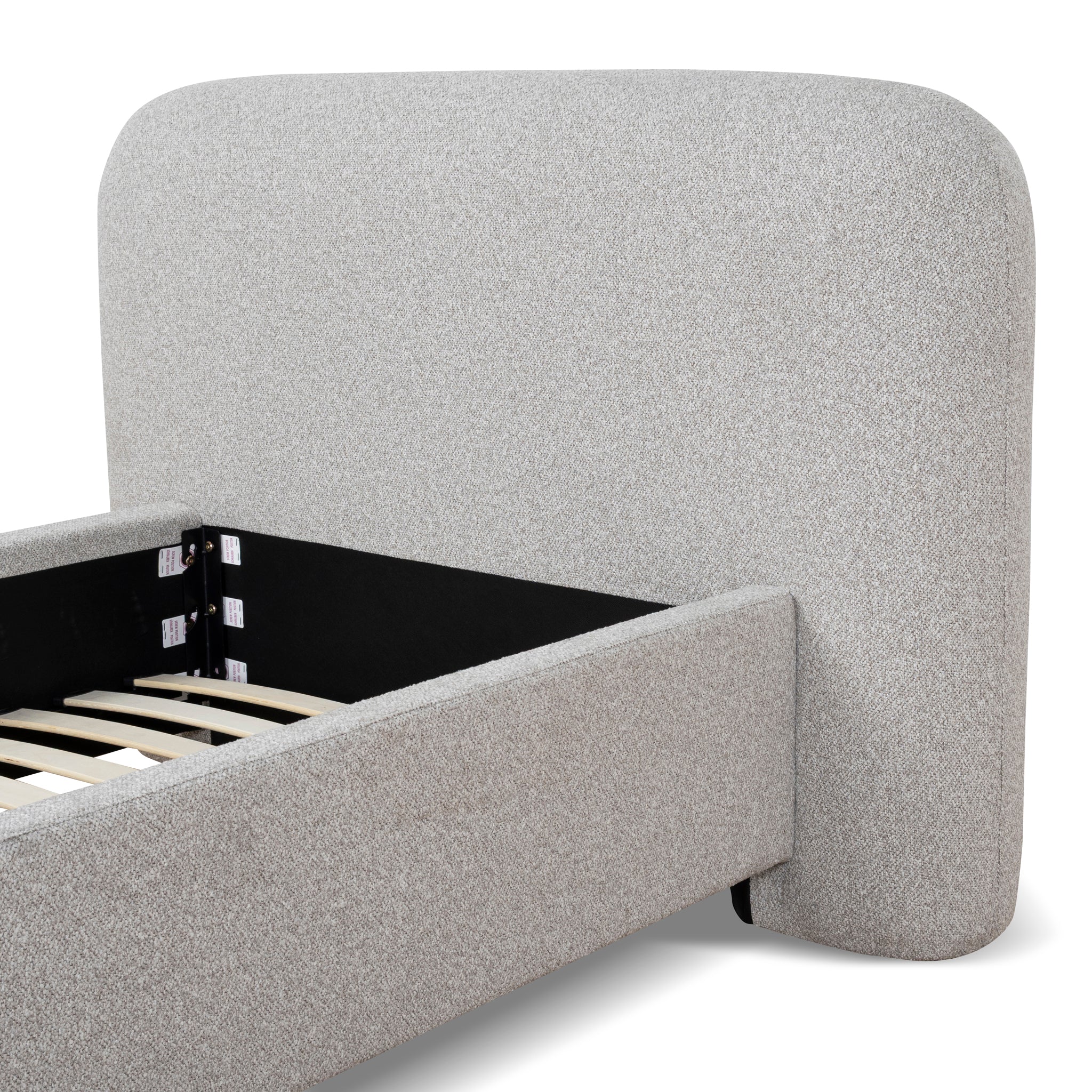 CBD10229-YO Single Bed Frame - Clay Grey - Image 12
