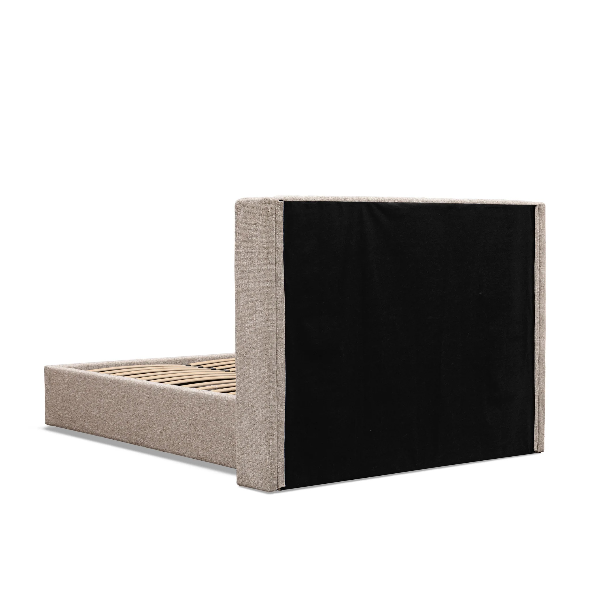 CBD10497-MI King Wide Base Bed Frame - Pale Beige - Image 5