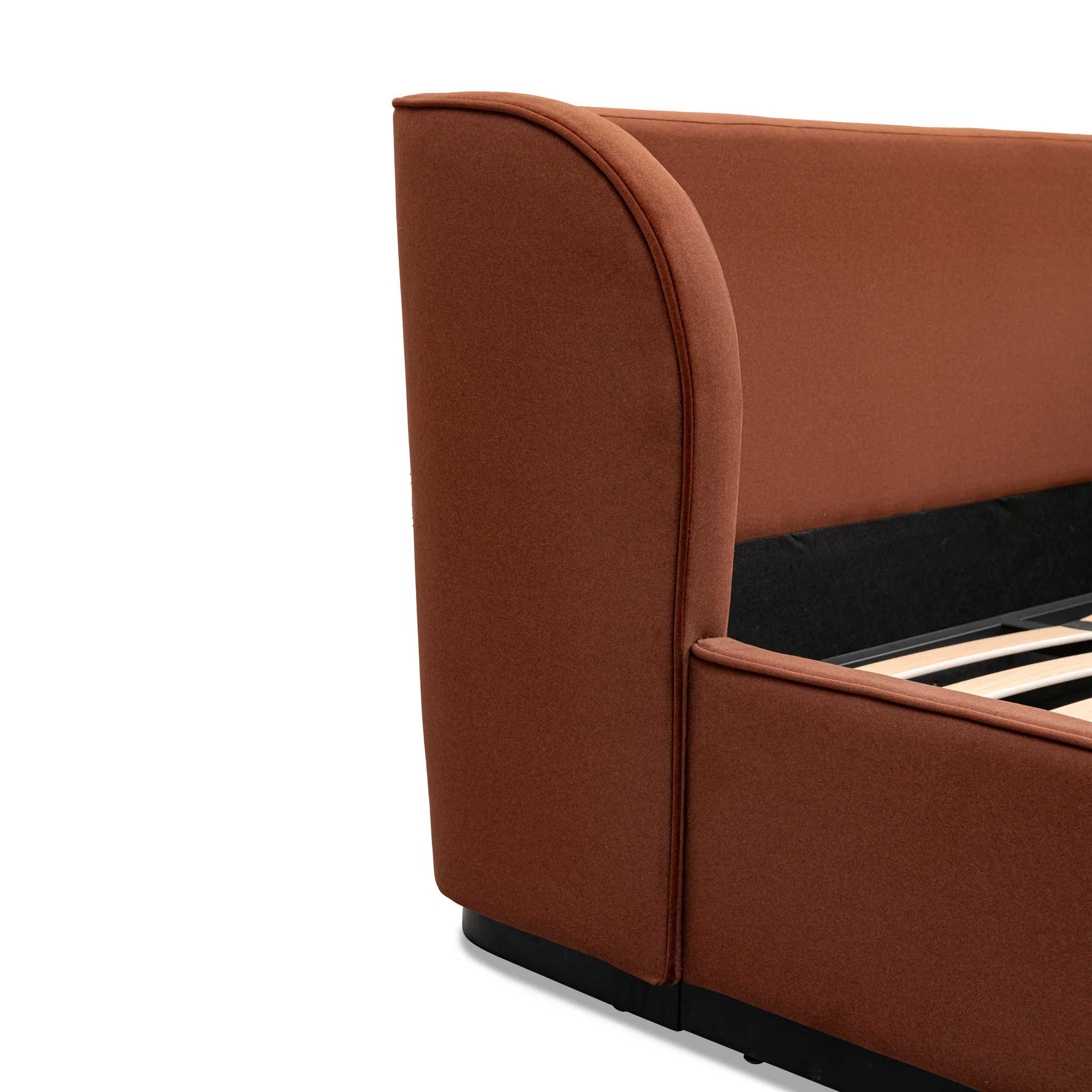 CBD10499-MI King Bed Frame - Burnt Maroon - Image 10