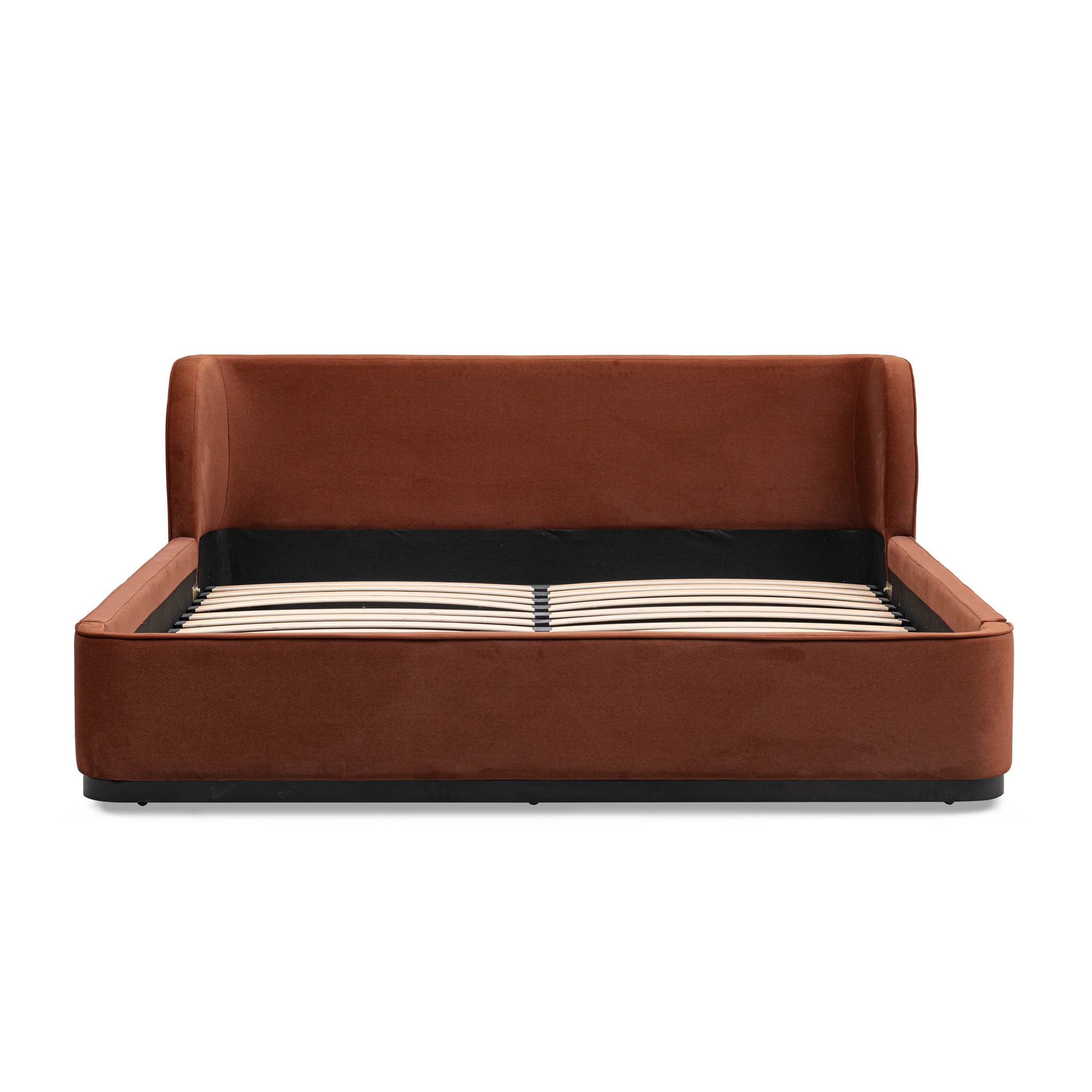 CBD10499-MI King Bed Frame - Burnt Maroon - Image 4