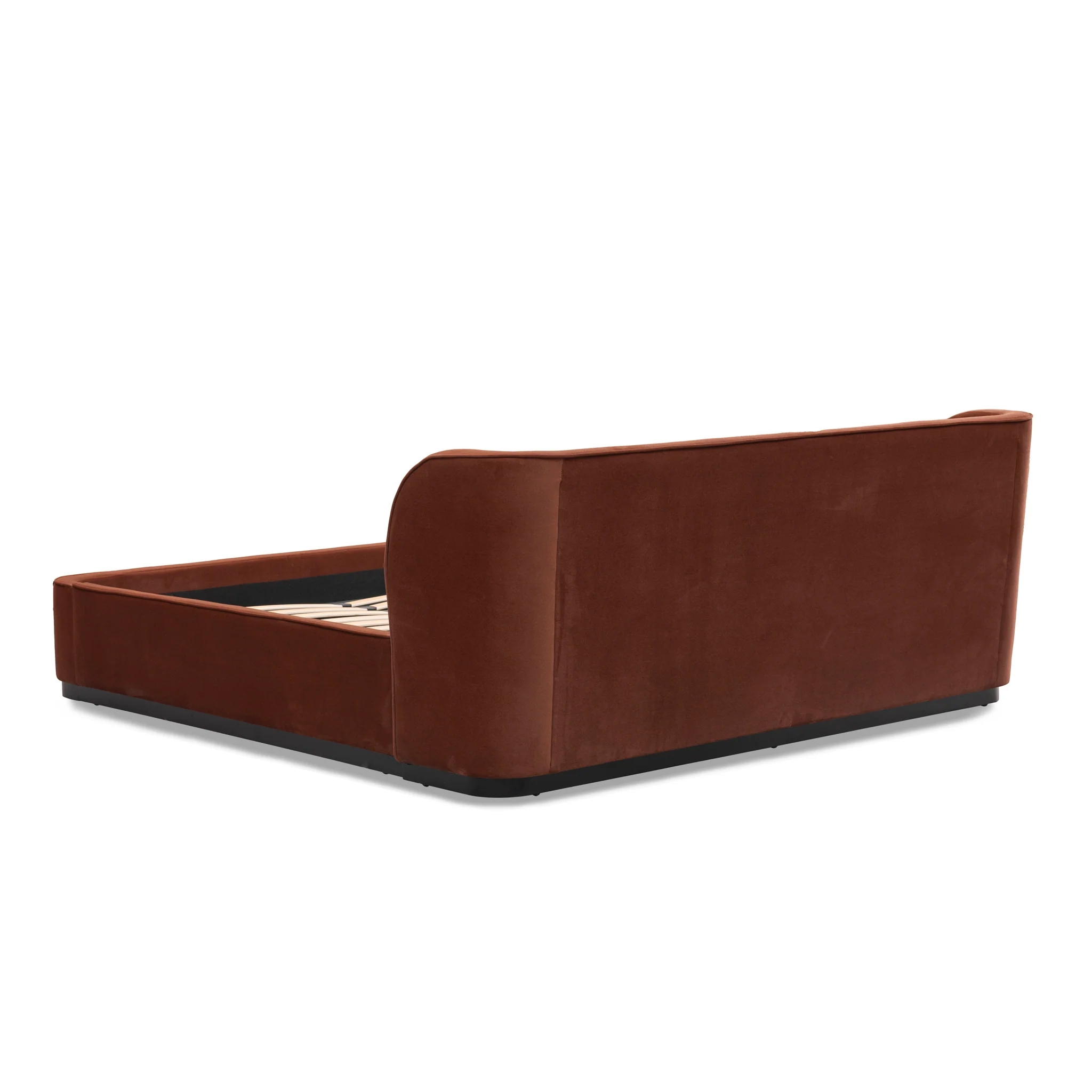 CBD10499-MI King Bed Frame - Burnt Maroon - Image 5