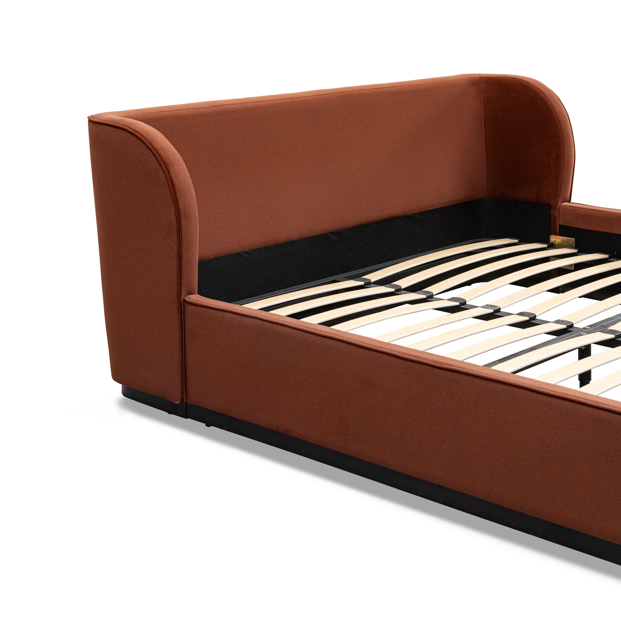 CBD10499-MI King Bed Frame - Burnt Maroon - Image 7