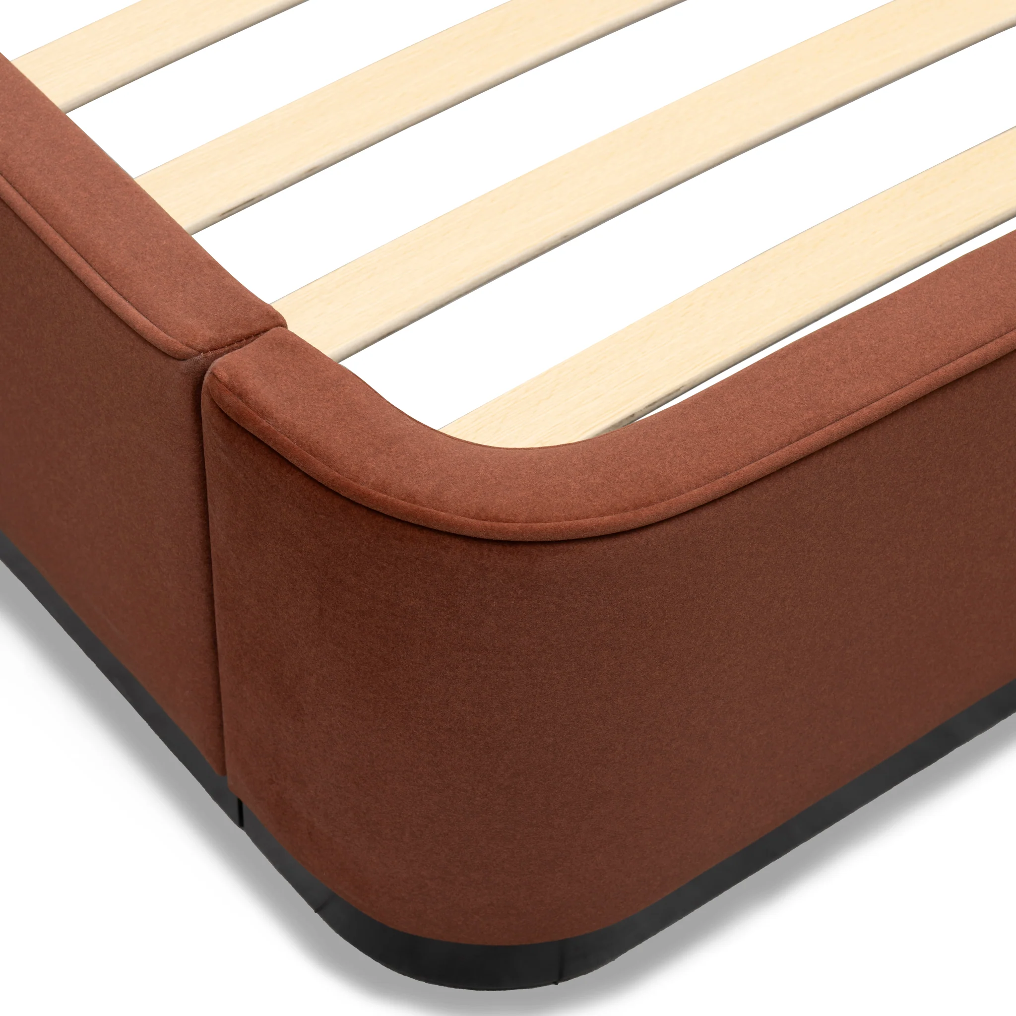CBD10499-MI King Bed Frame - Burnt Maroon - Image 9