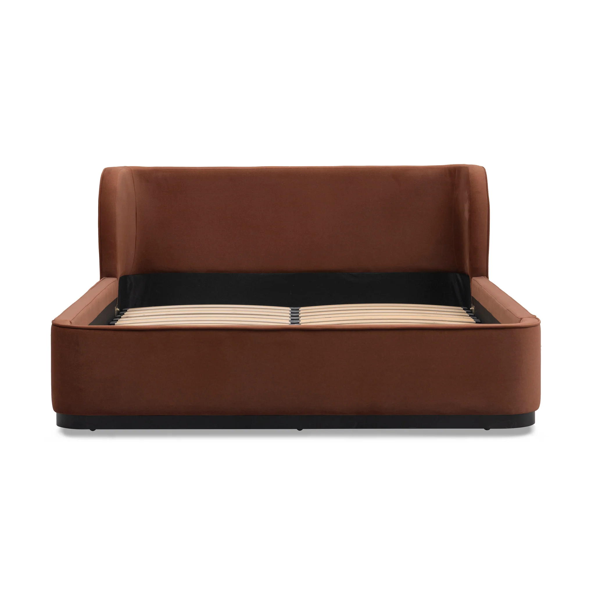 CBD10500-MI Queen Bed Frame - Burnt Maroon - Image 4