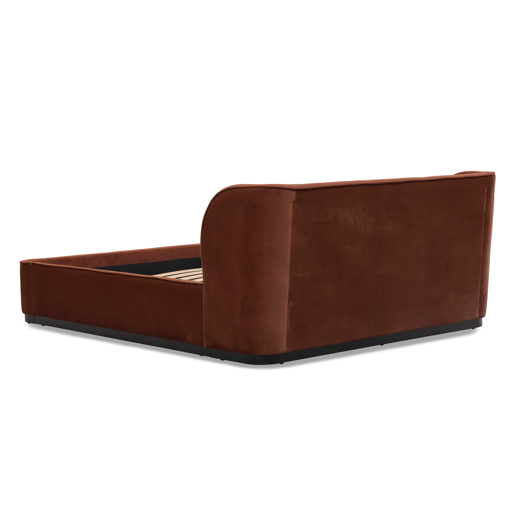 CBD10500-MI Queen Bed Frame - Burnt Maroon - Image 6