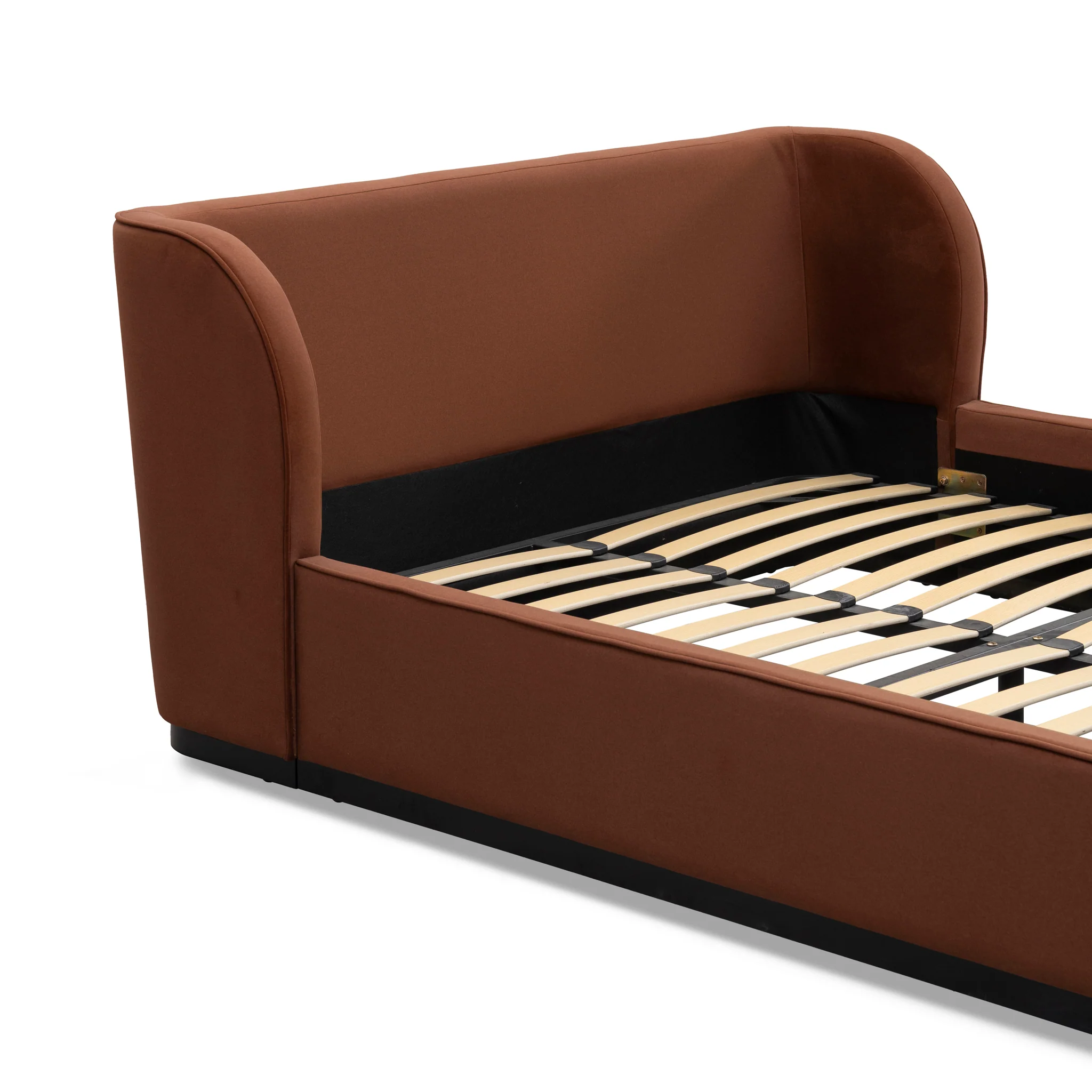 CBD10500-MI Queen Bed Frame - Burnt Maroon - Image 7
