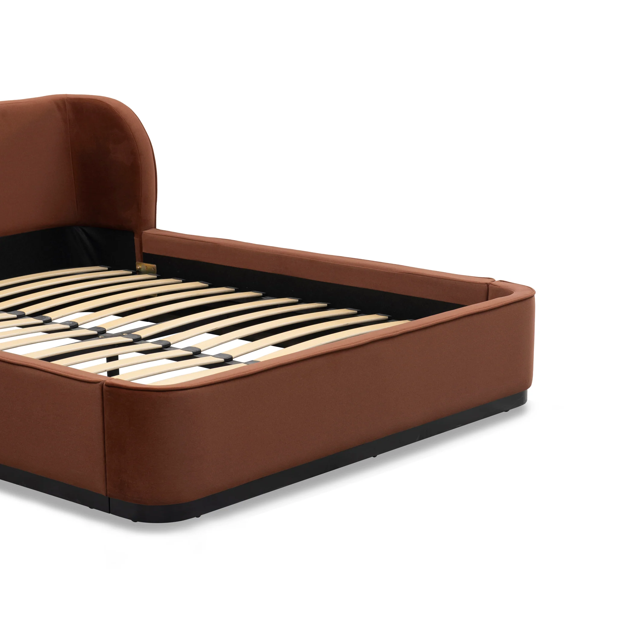 CBD10500-MI Queen Bed Frame - Burnt Maroon - Image 8