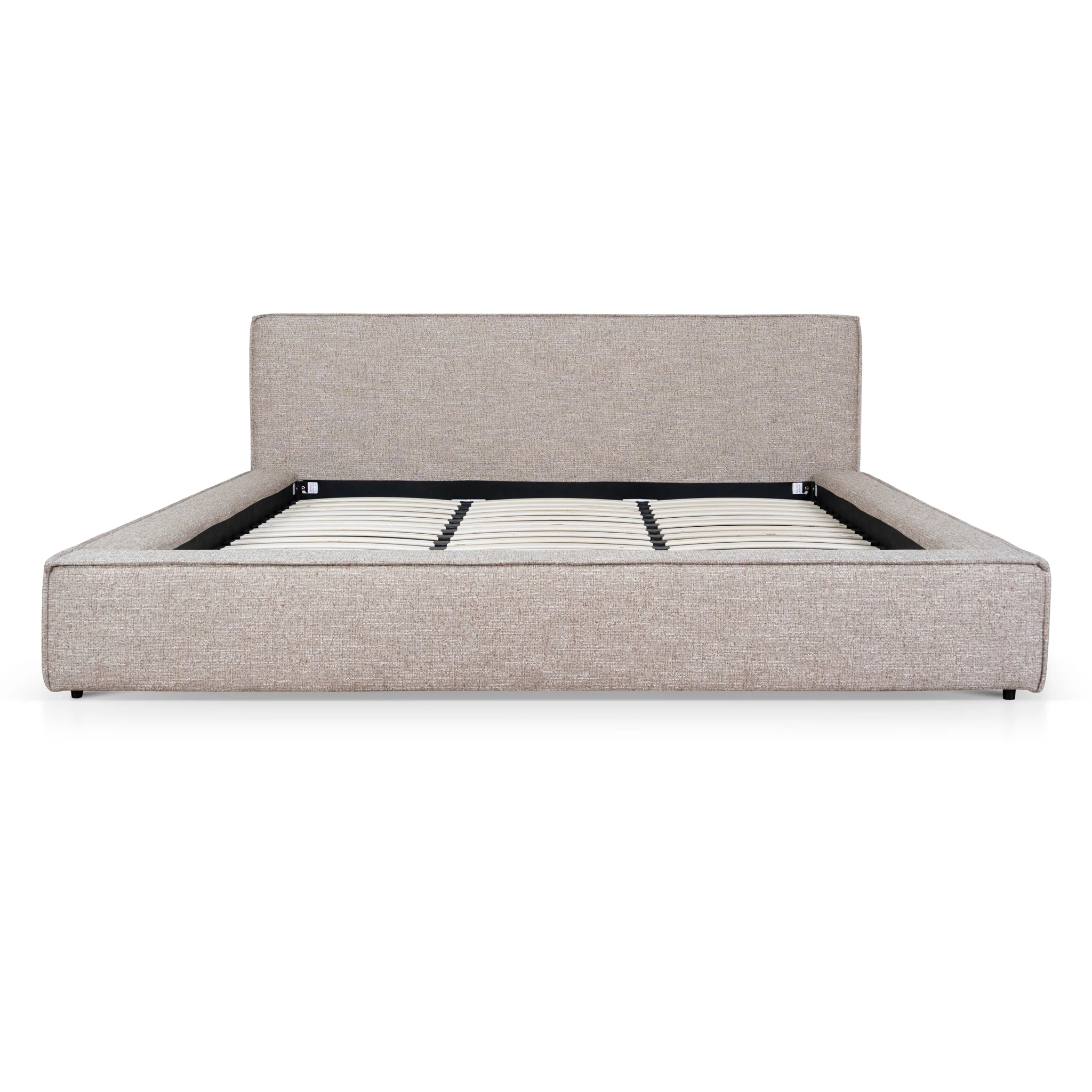 CBD10520-YO Fabric King Bed Frame - Stonish Beige - Image 2
