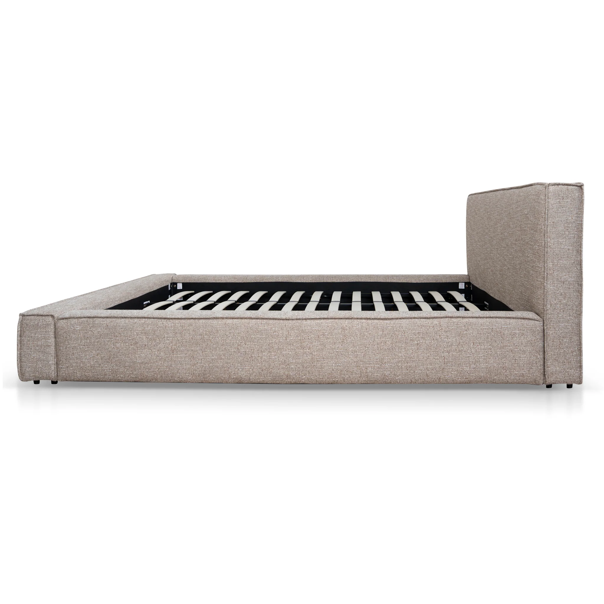 CBD10520-YO Fabric King Bed Frame - Stonish Beige - Image 4