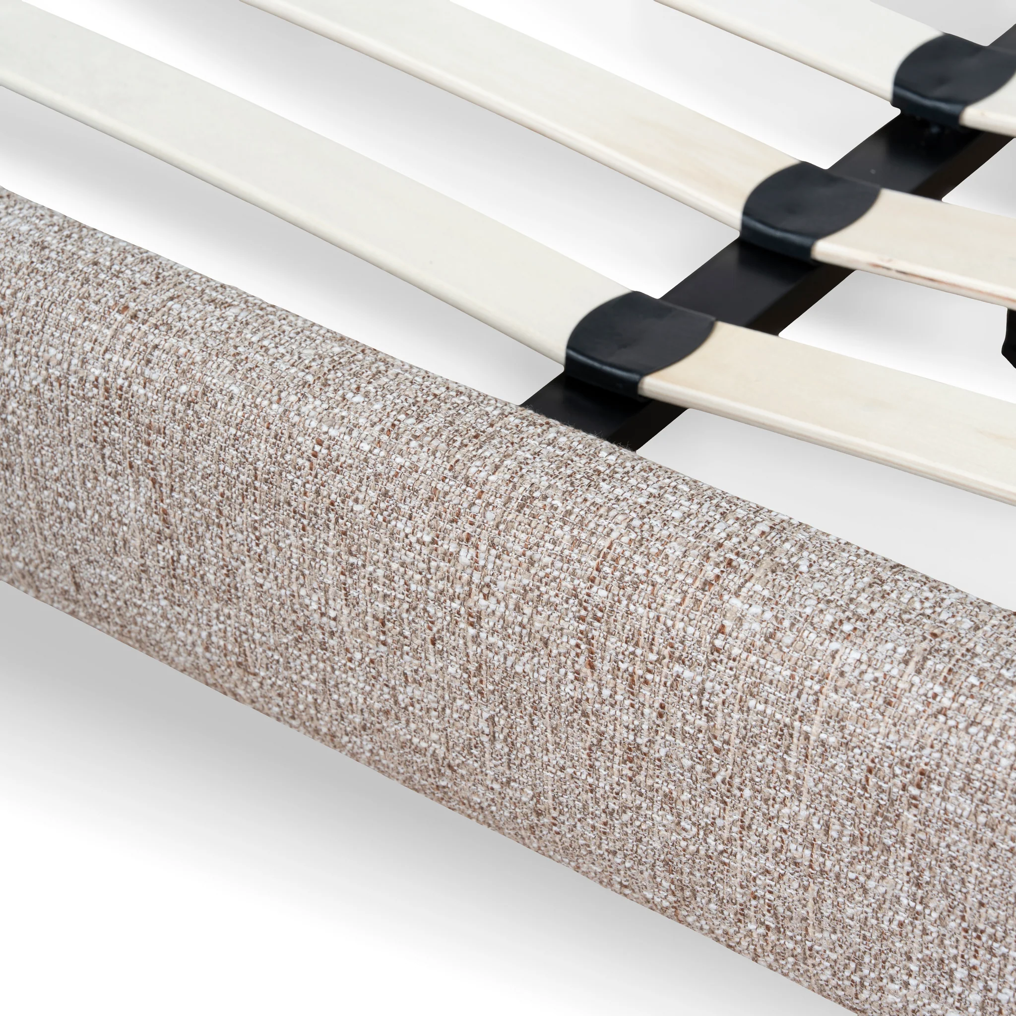 CBD10521-YO Fabric Queen Bed Frame - Stonish Beige - Image 12