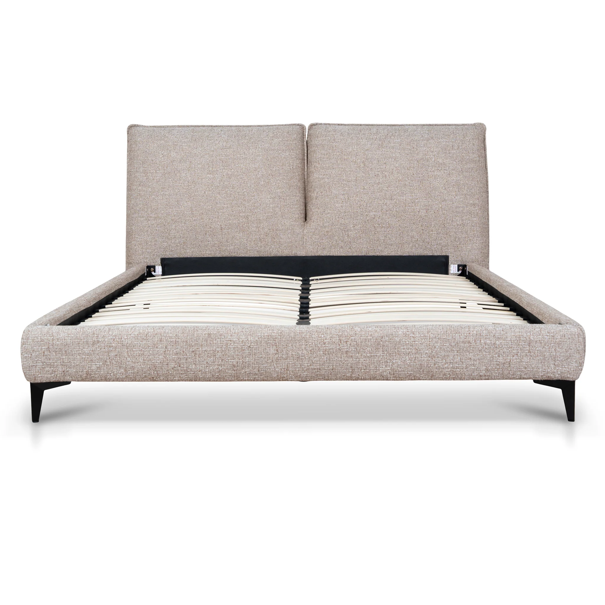 CBD10521-YO Fabric Queen Bed Frame - Stonish Beige - Image 2