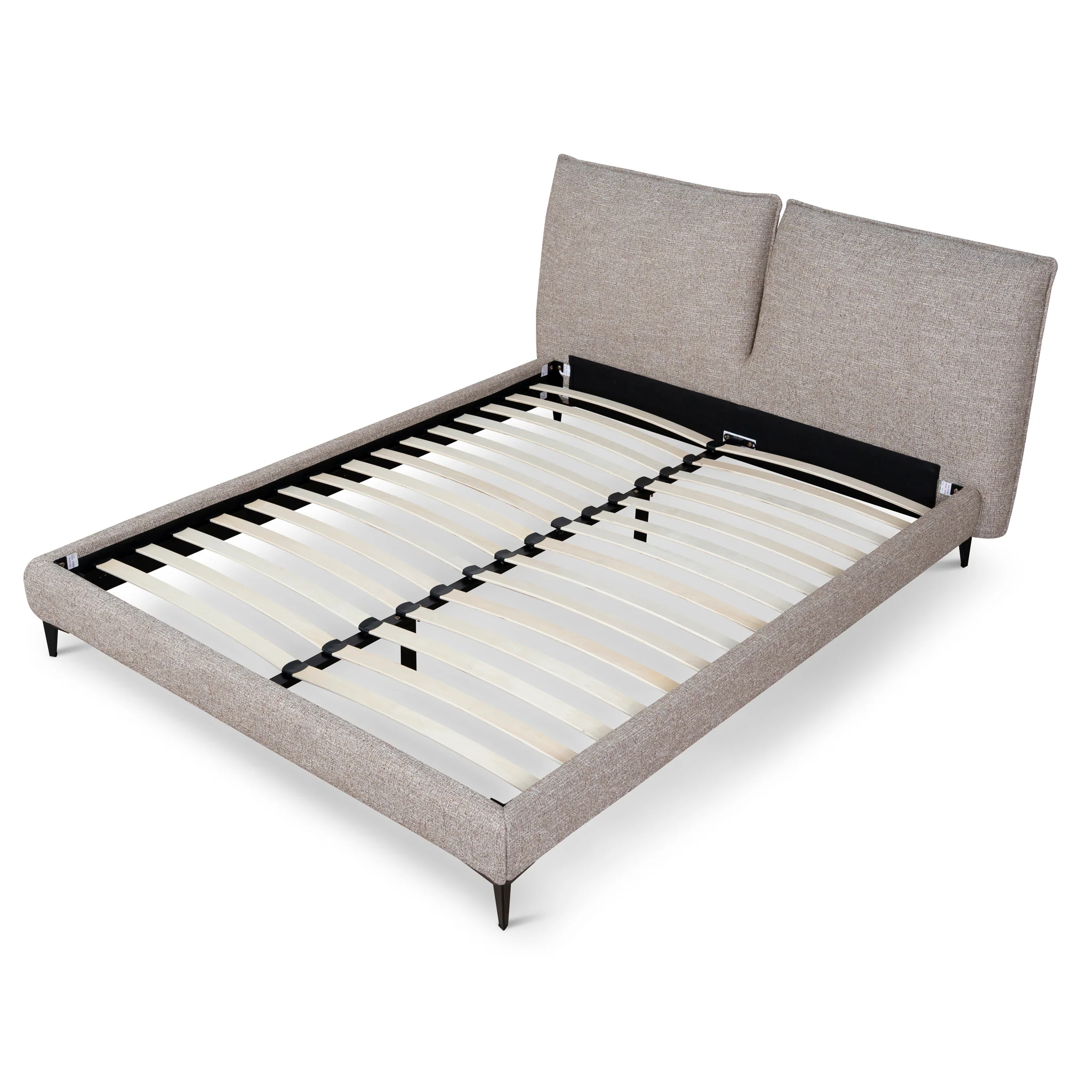 CBD10521-YO Fabric Queen Bed Frame - Stonish Beige - Image 3