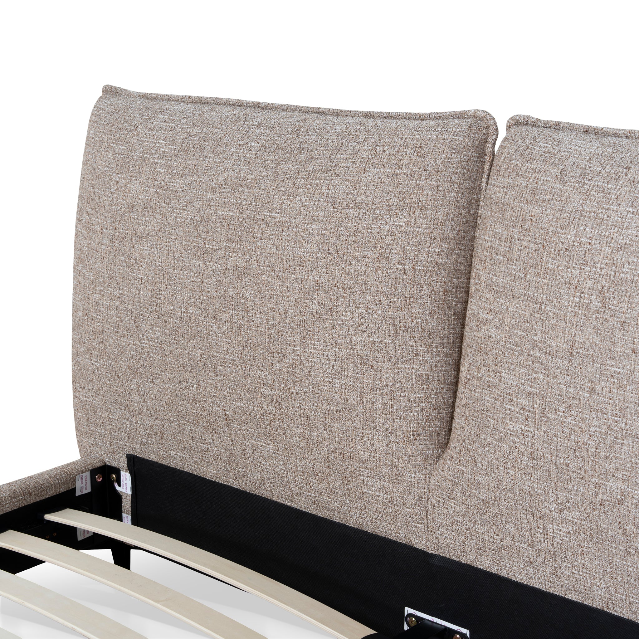 CBD10521-YO Fabric Queen Bed Frame - Stonish Beige - Image 7
