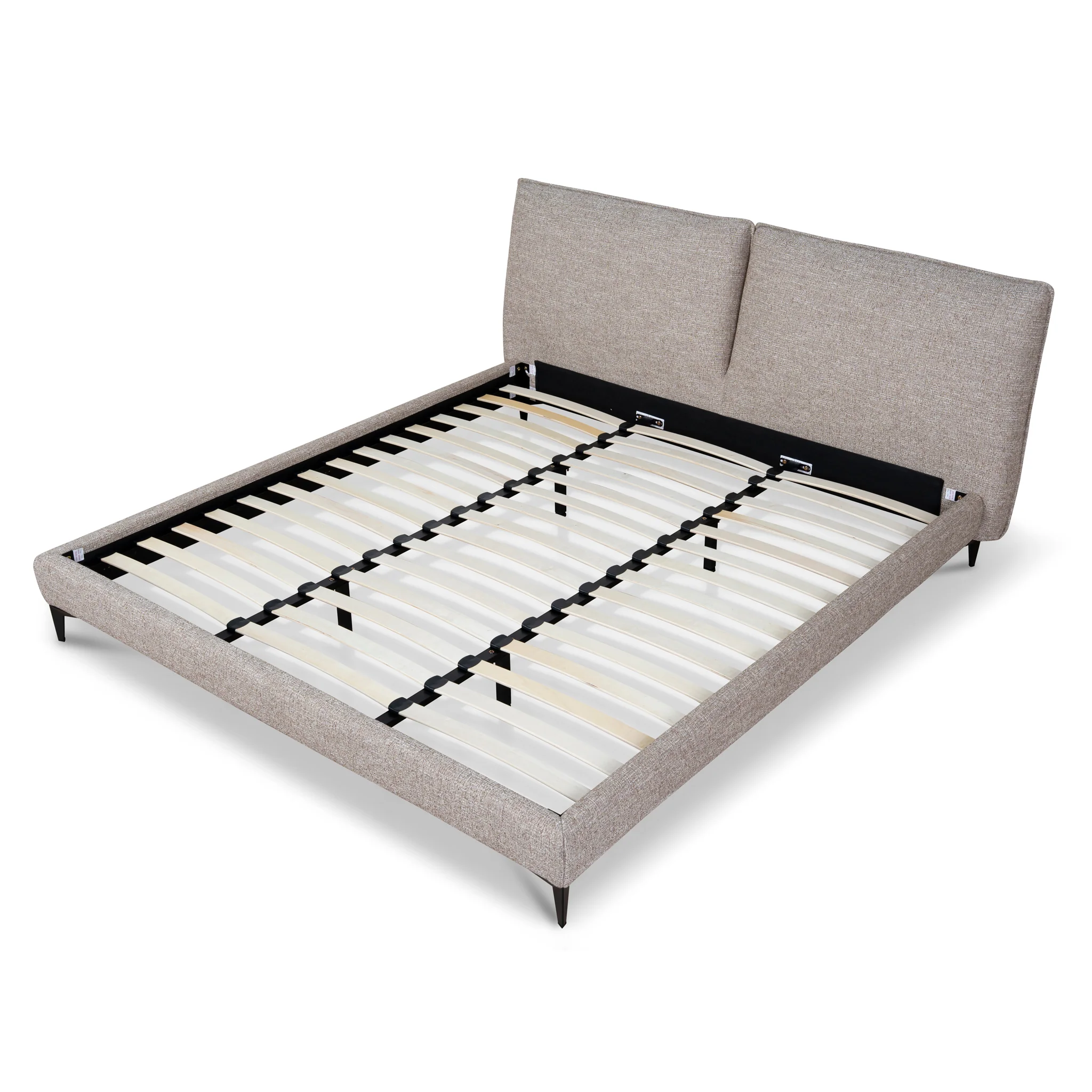 CBD10522-YO Fabric King Bed Frame - Stonish Beige - Image 3