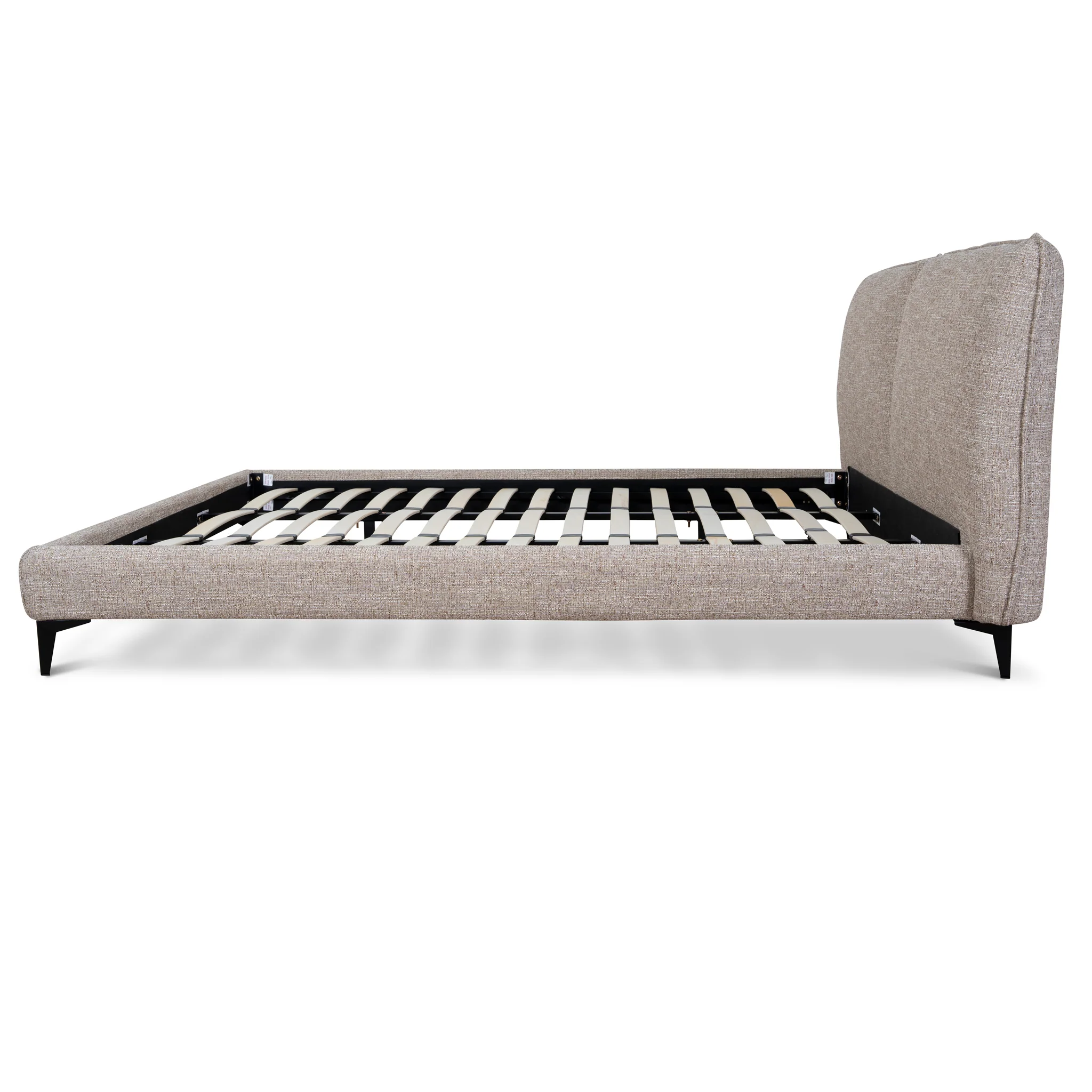 CBD10522-YO Fabric King Bed Frame - Stonish Beige - Image 4