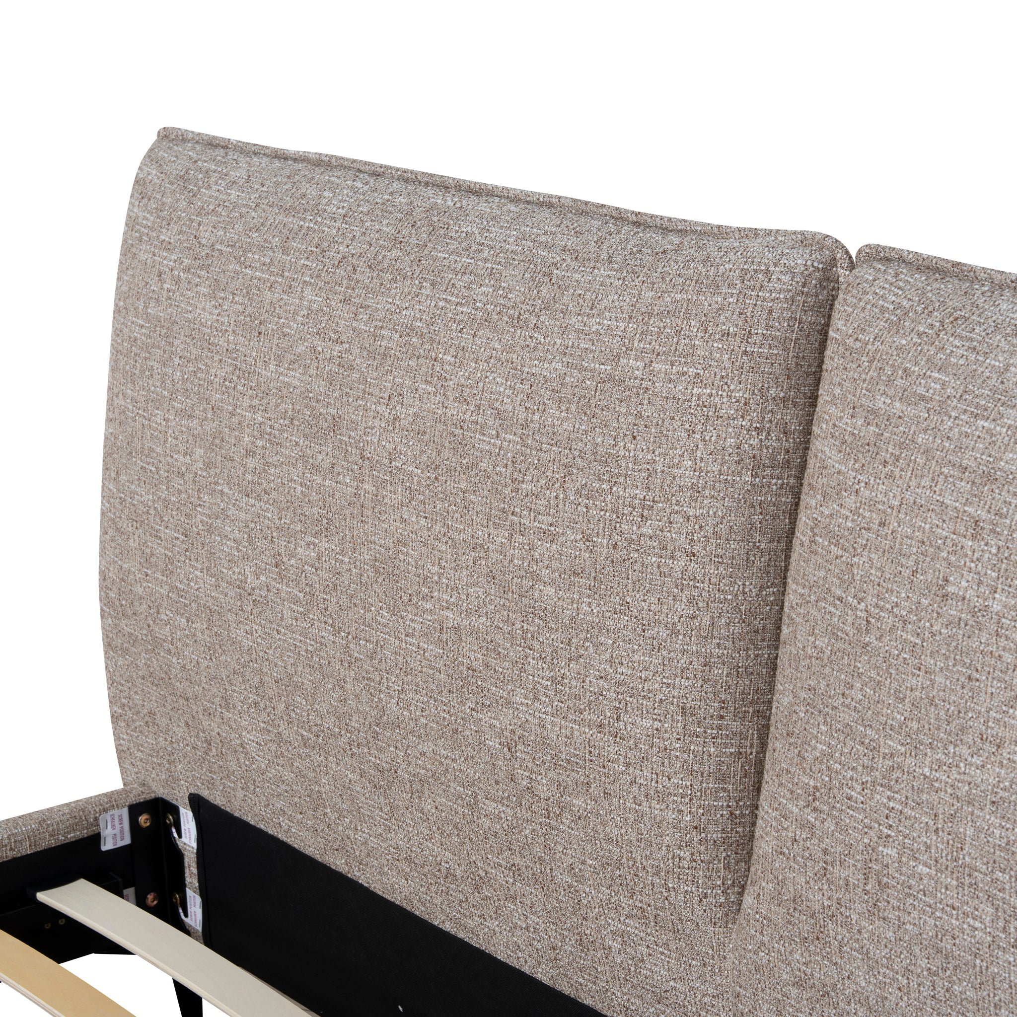 CBD10522-YO Fabric King Bed Frame - Stonish Beige - Image 7