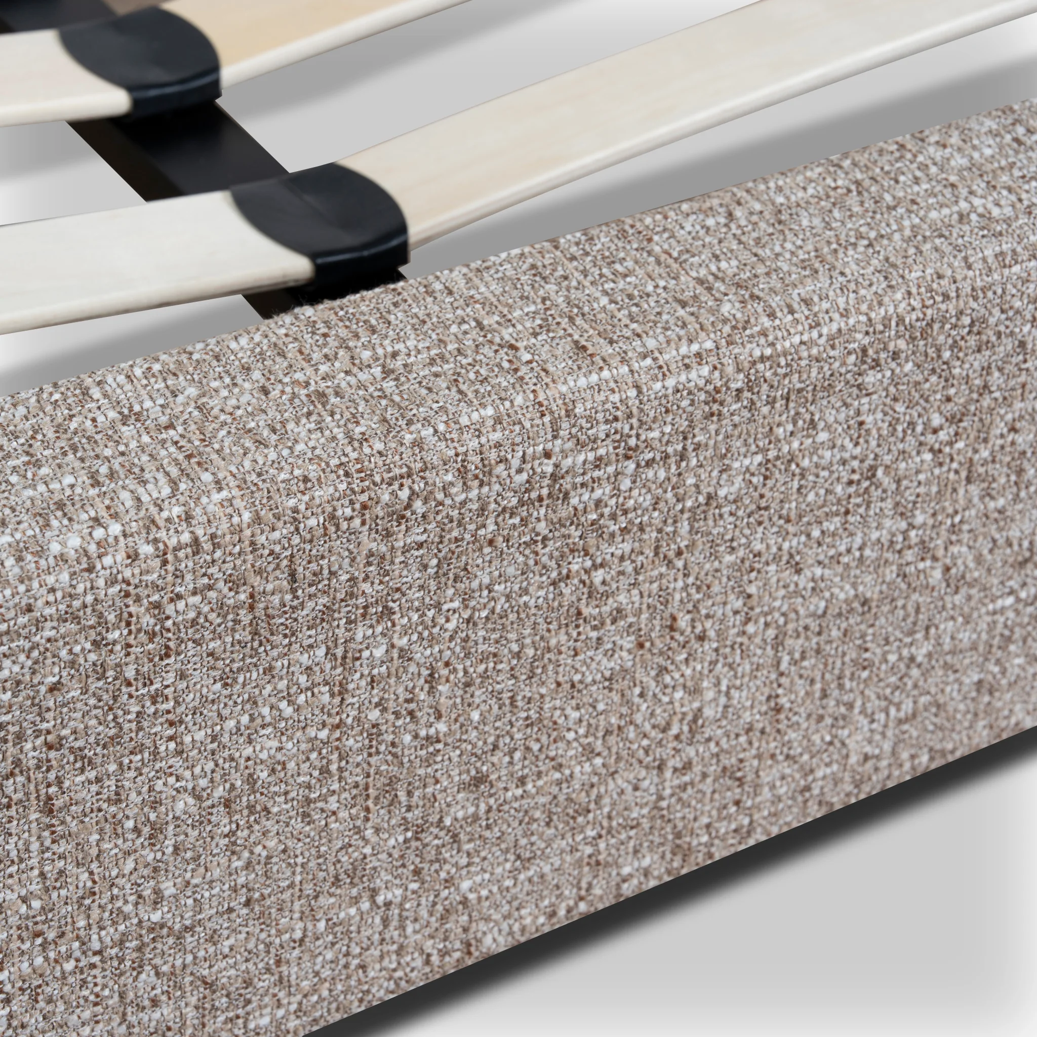 CBD10523-YO Fabric Queen Bed Frame - Stonish Beige - Image 11