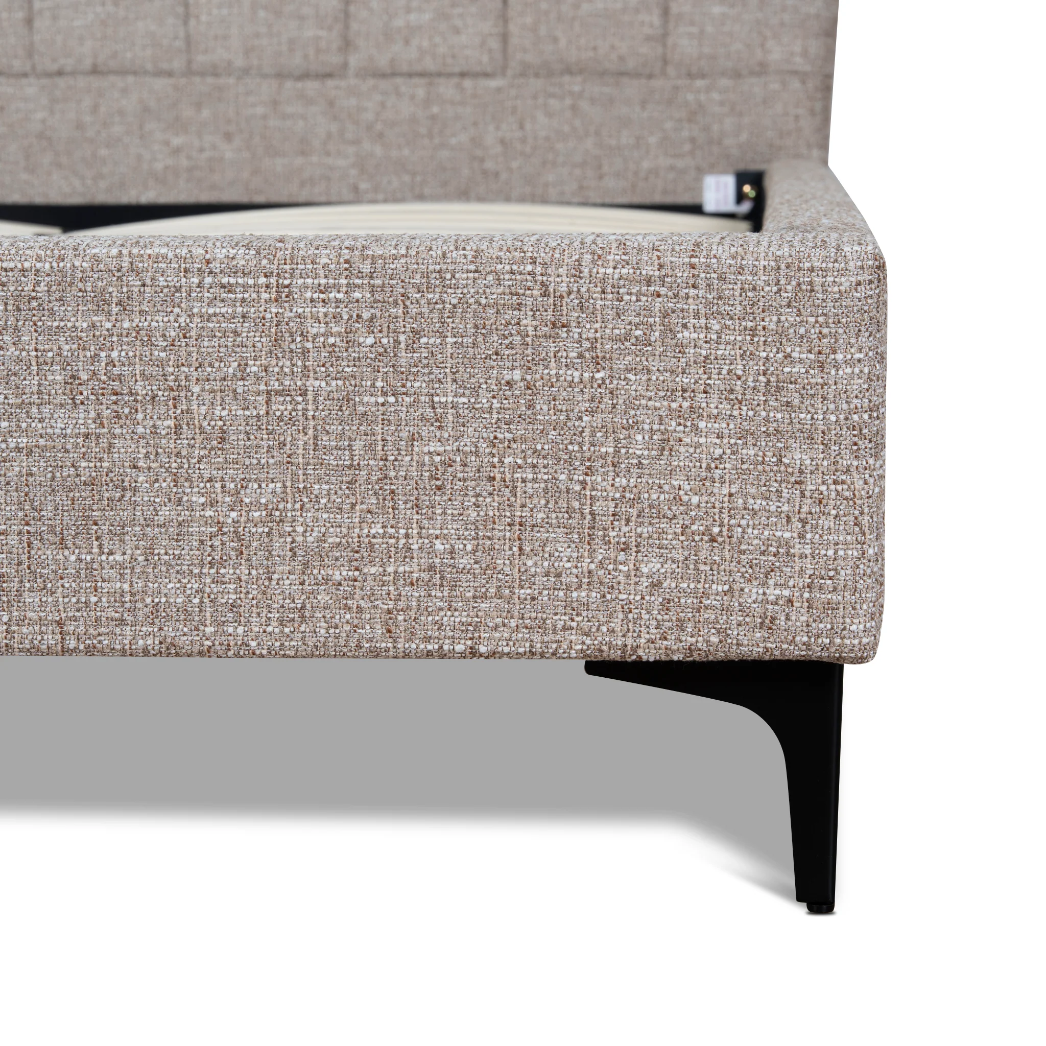 CBD10523-YO Fabric Queen Bed Frame - Stonish Beige - Image 13