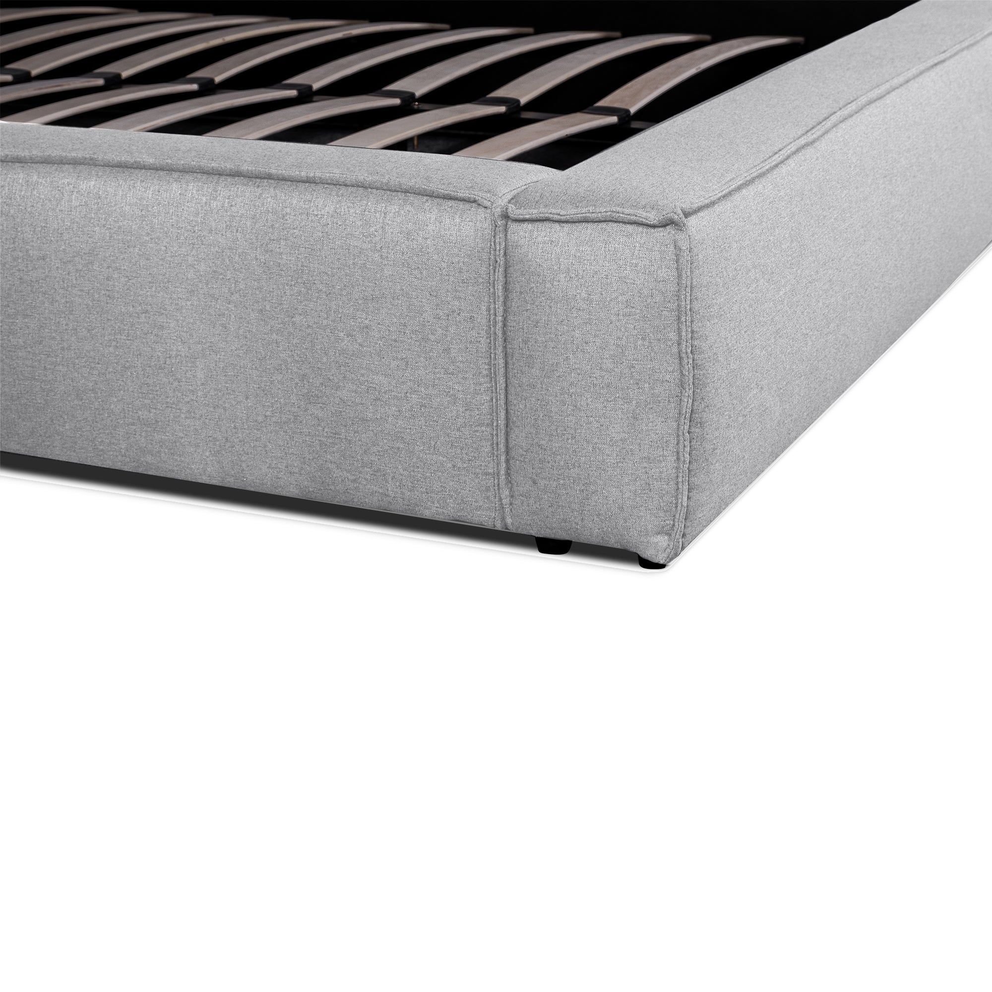 CBD2999-YO - King Bed Frame - Pearl Grey Fabric - Image 5