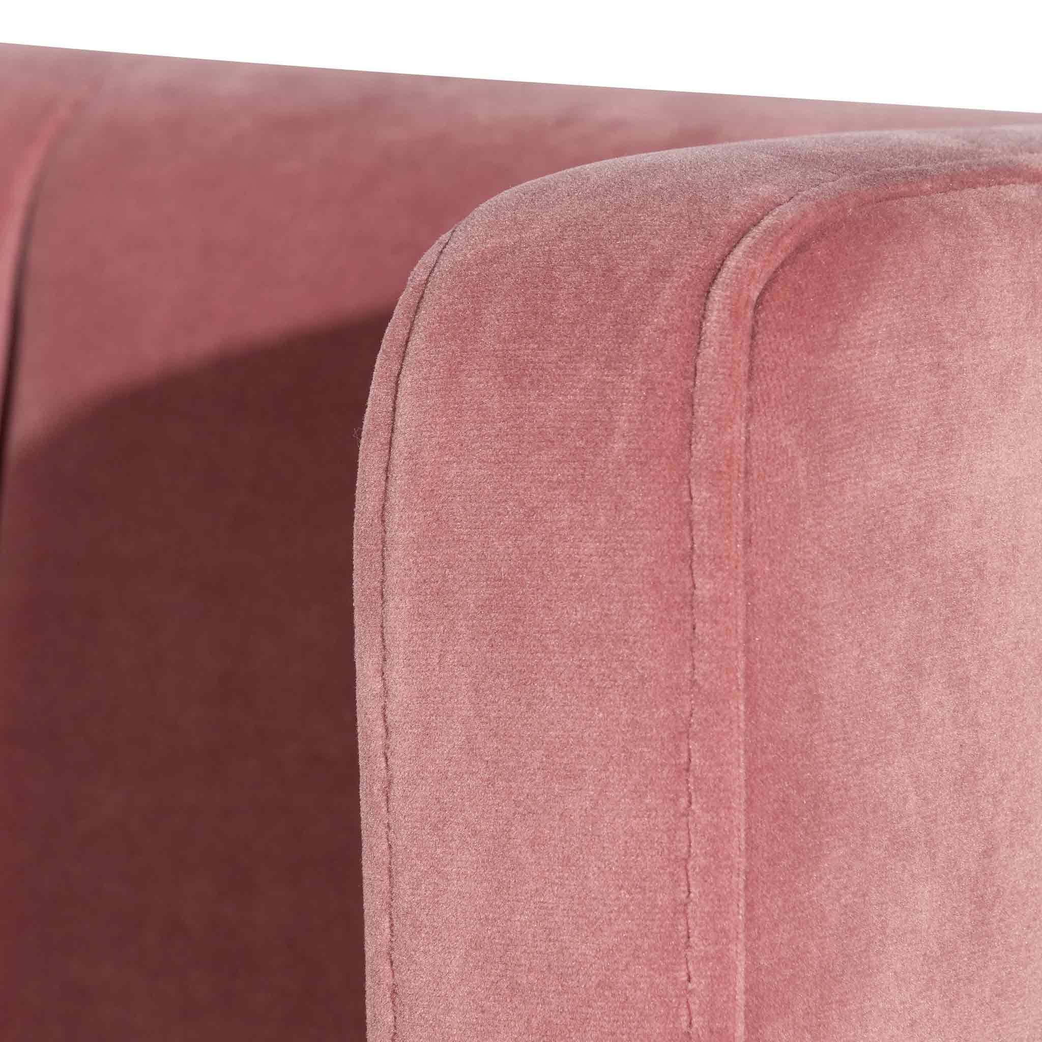 CBD6279-MI King Bed Frame - Blush Peach Velvet - Image 7