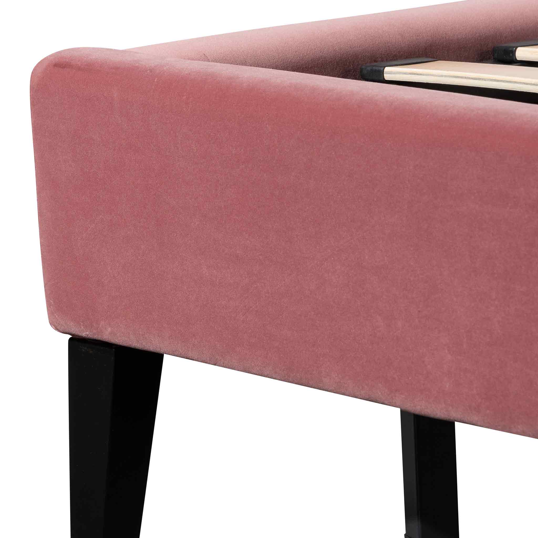 CBD6279-MI King Bed Frame - Blush Peach Velvet - Image 8
