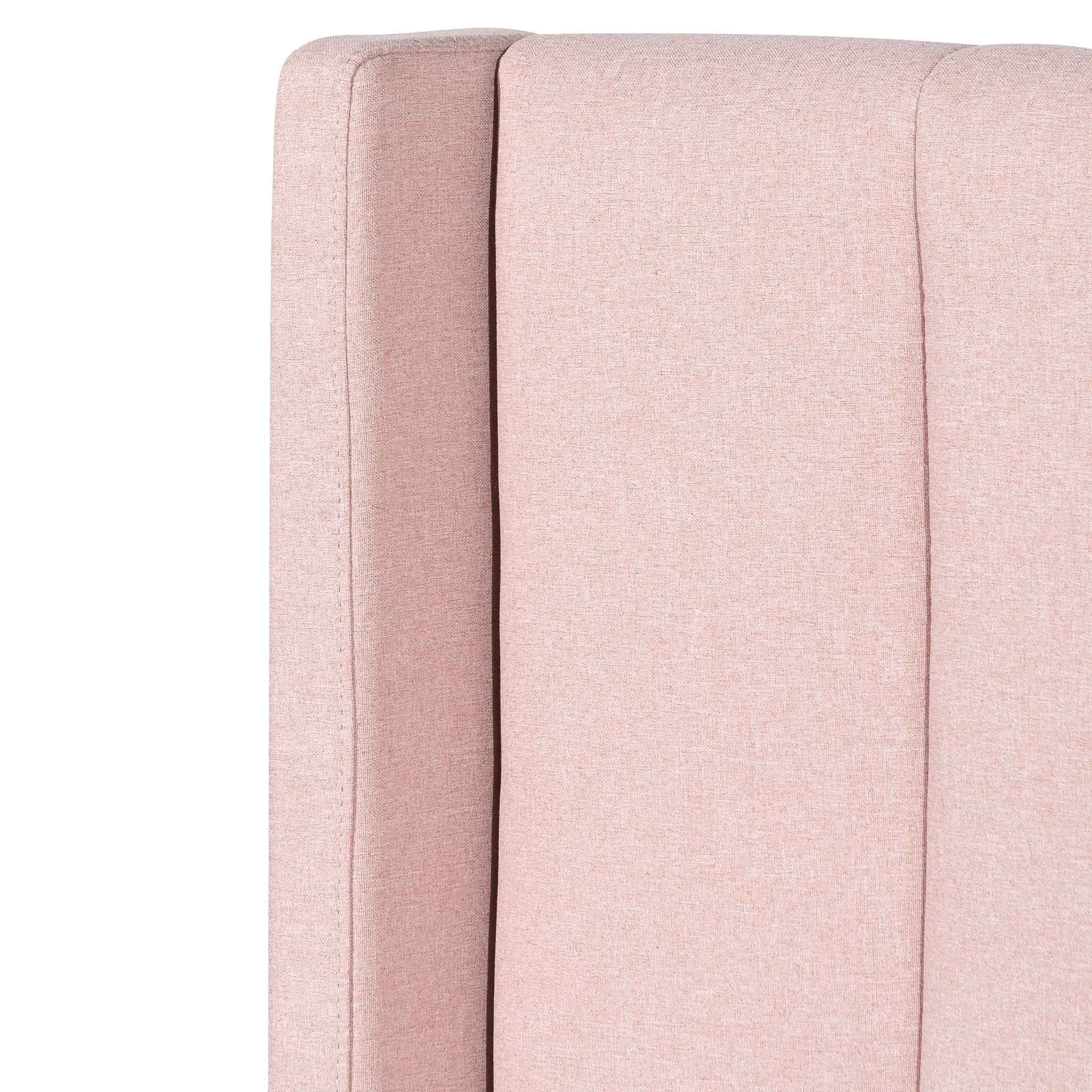 CBD6357-YO Fabric King Bed - Blush Pink with Storage - Image 7