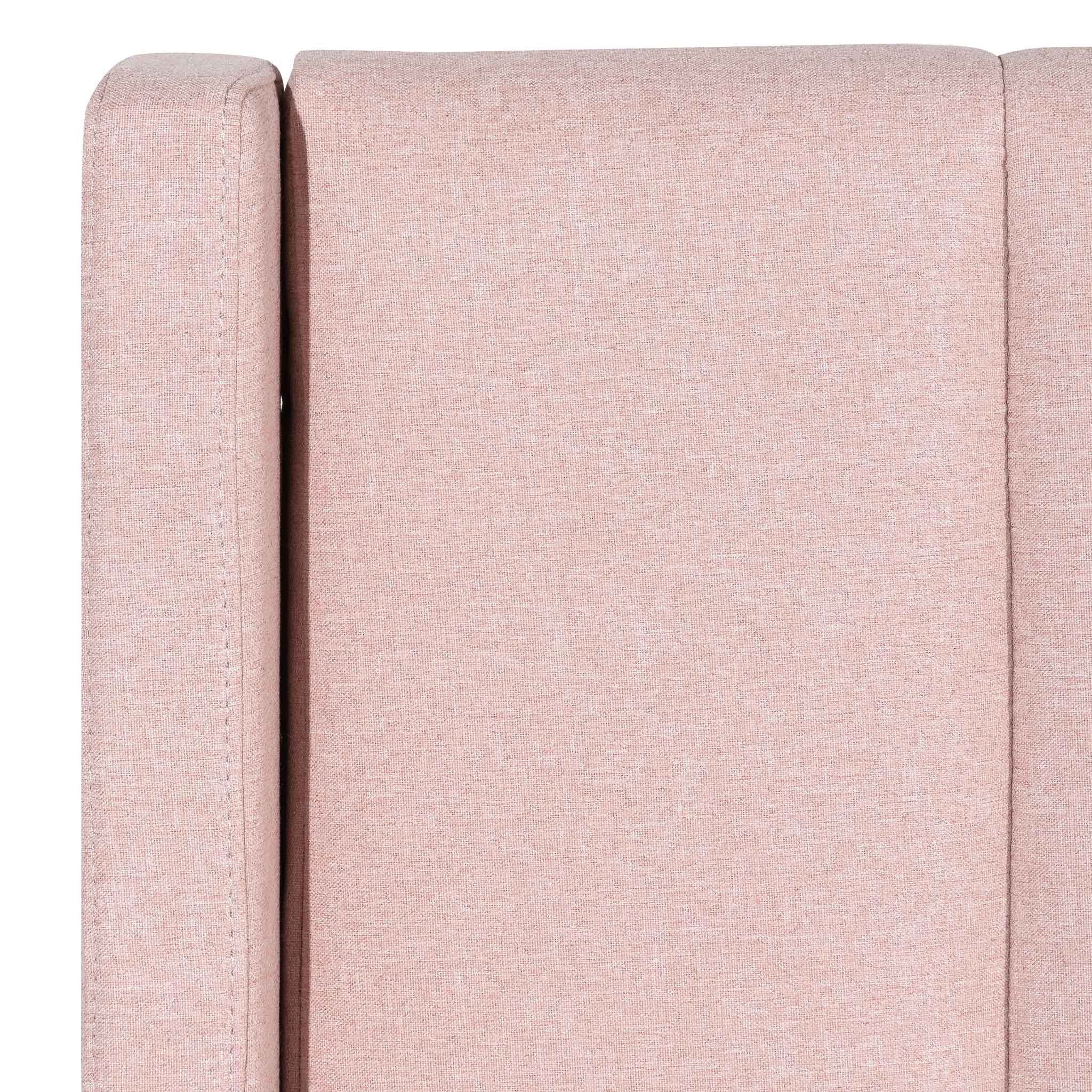 CBD6357-YO Fabric King Bed - Blush Pink with Storage - Image 9