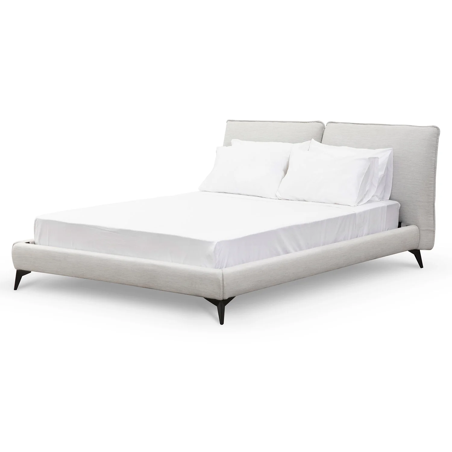 CBD6636-YO Fabric Queen Bed - Pearl Grey - Image 4
