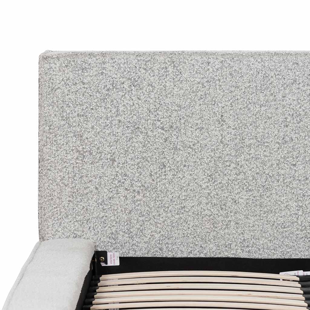 CBD6899-YO Queen Sized Bed Frame - Cloudy Pepper Boucle - Image 4
