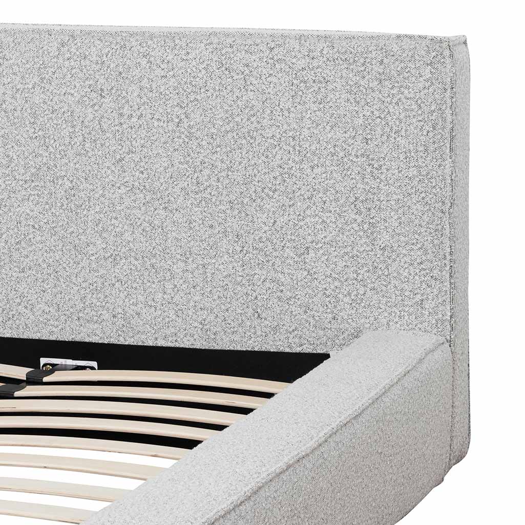 CBD6899-YO Queen Sized Bed Frame - Cloudy Pepper Boucle - Image 5