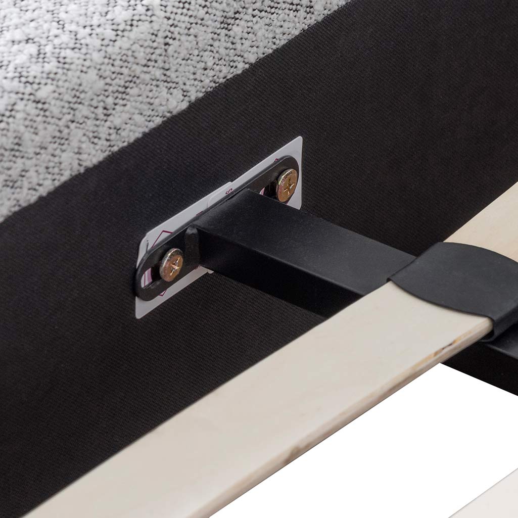 CBD6899-YO Queen Sized Bed Frame - Cloudy Pepper Boucle - Image 7
