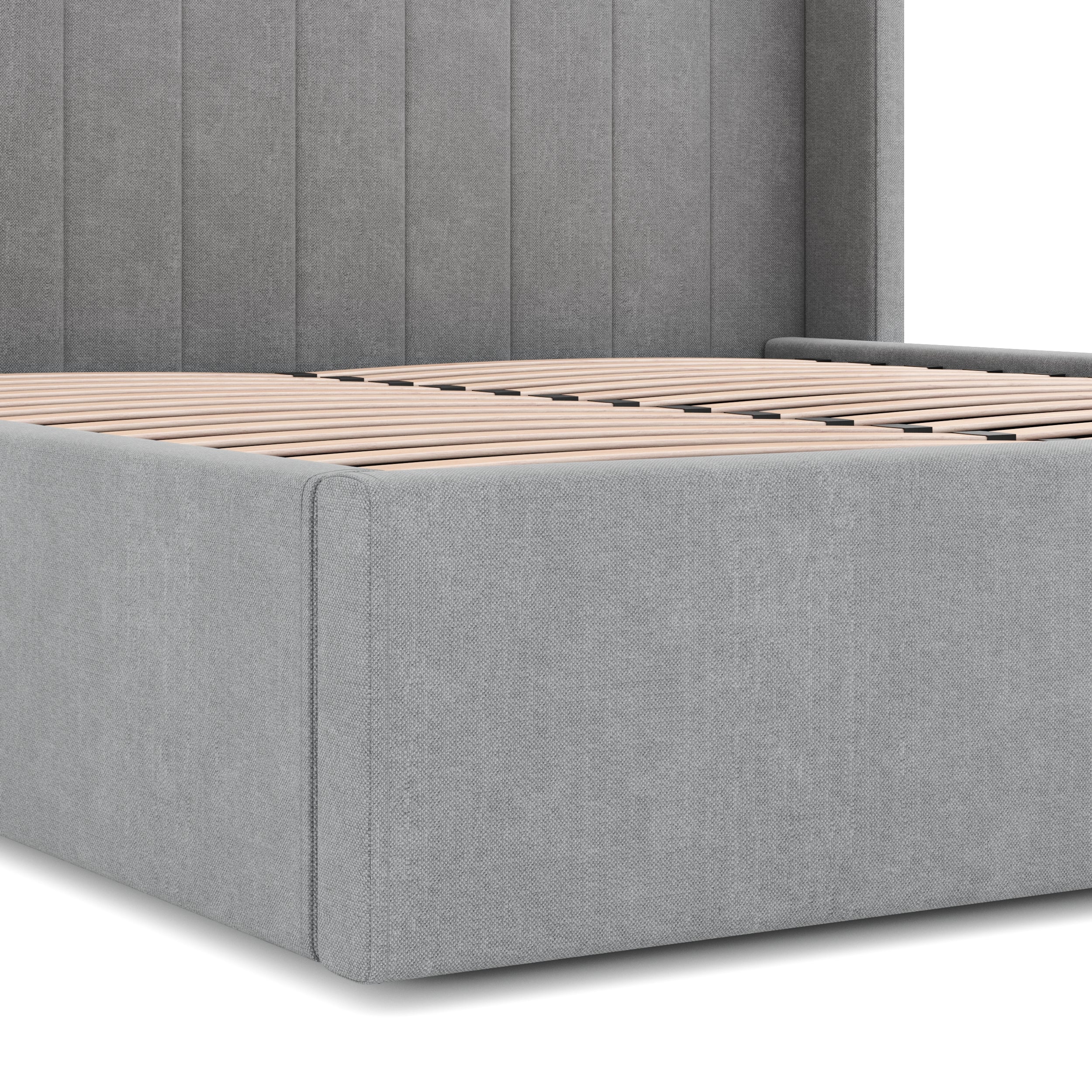 CBD6930-MI Wide Base Queen Sized Bed Frame - Flint Grey - Image 5
