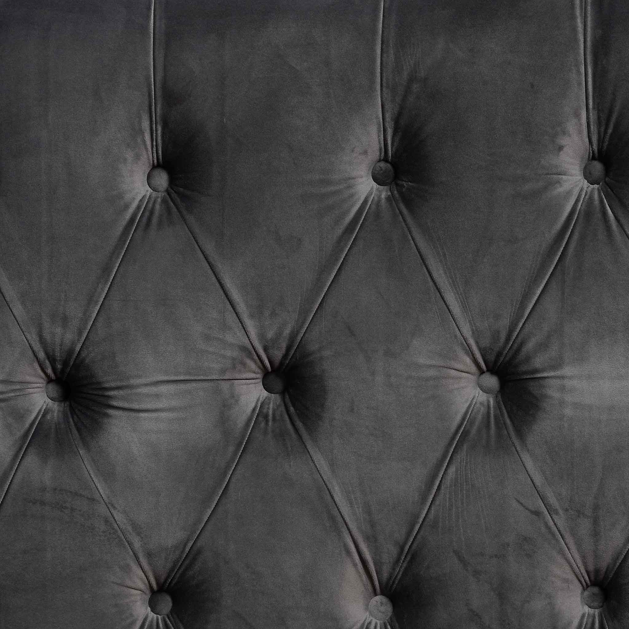 CBD8098-MI King Bed Frame - Charcoal Velvet - Image 8