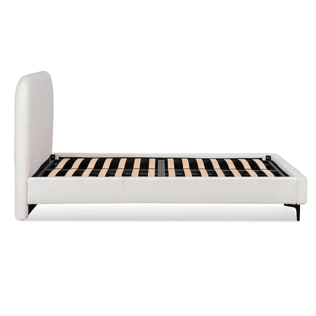 CBD8187-YO King Bed Frame - Cream White - Image 4