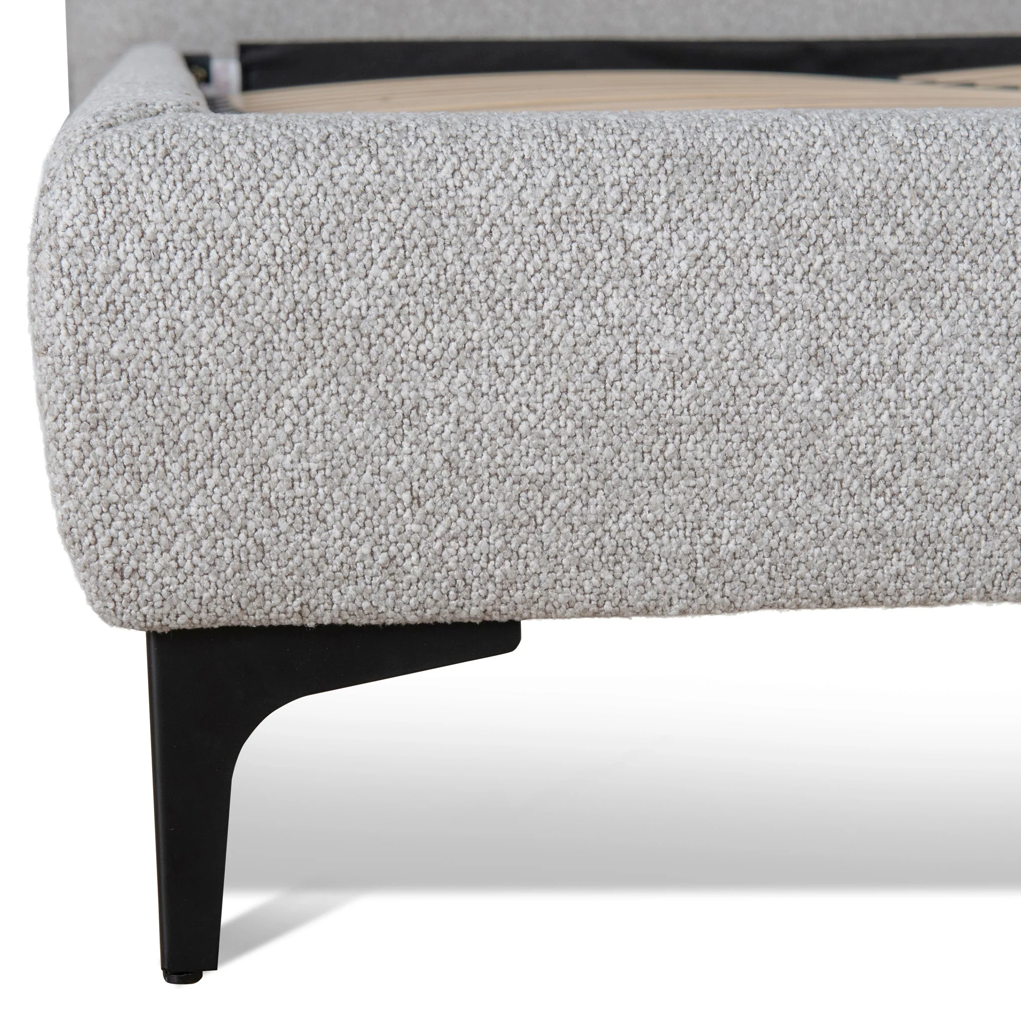 CBD8826-YO Fabric Queen Bed Frame - Clay Grey - Image 5