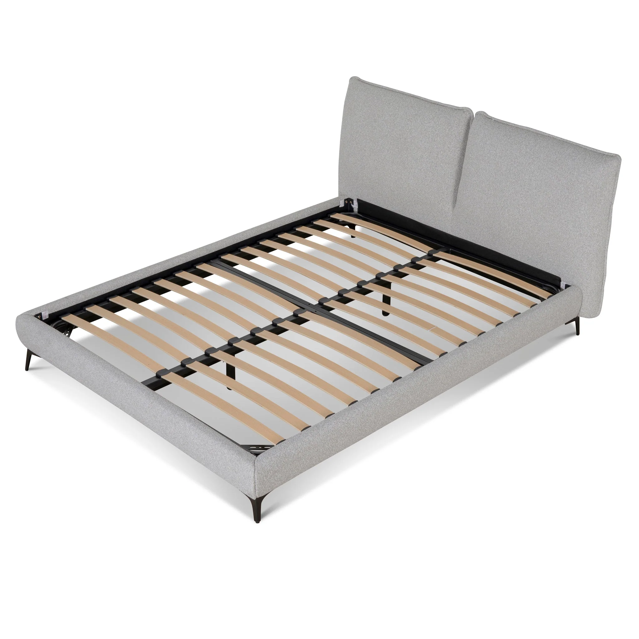 CBD8827-YO Fabric King Bed Frame - Clay Grey - Image 3