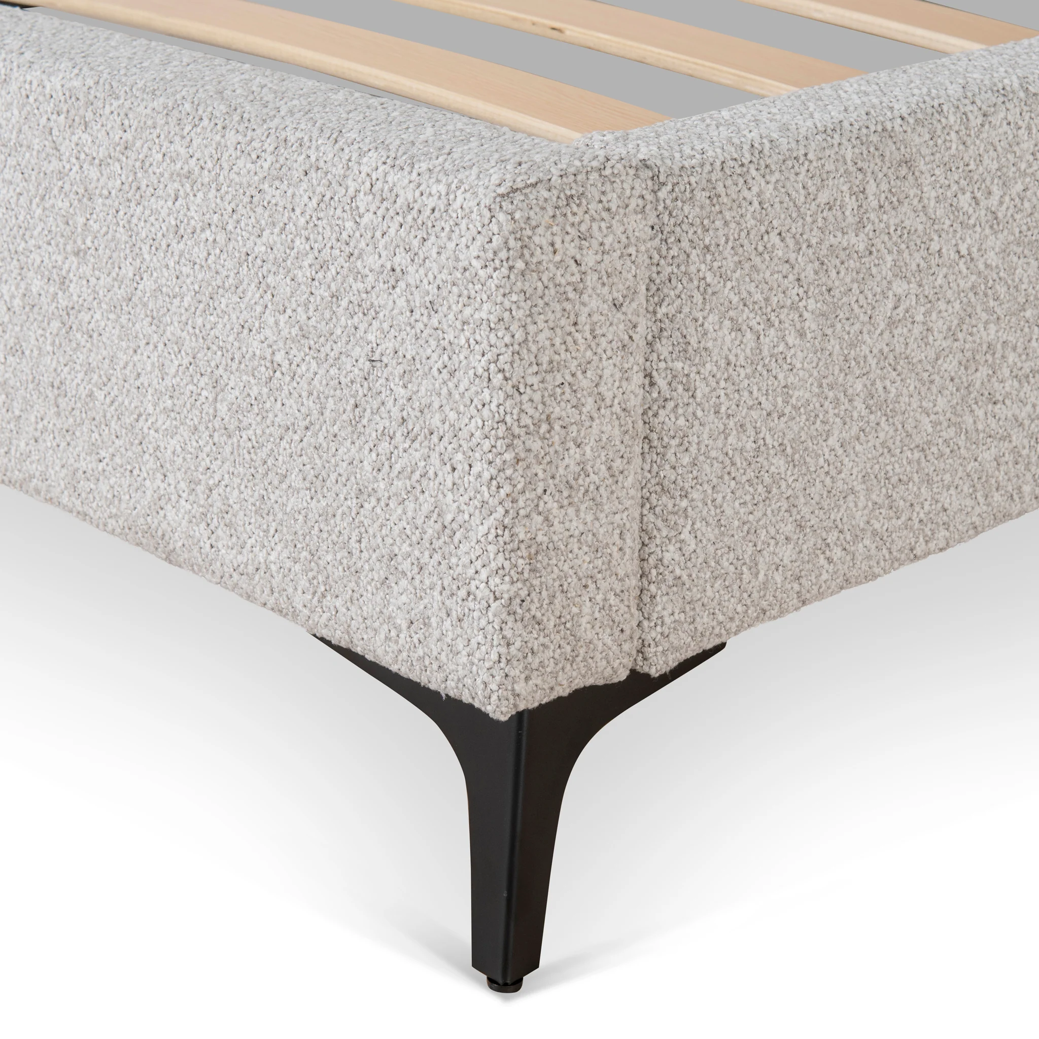 CBD8831-YO Fabric Queen Bed Frame - Clay Grey - Image 11